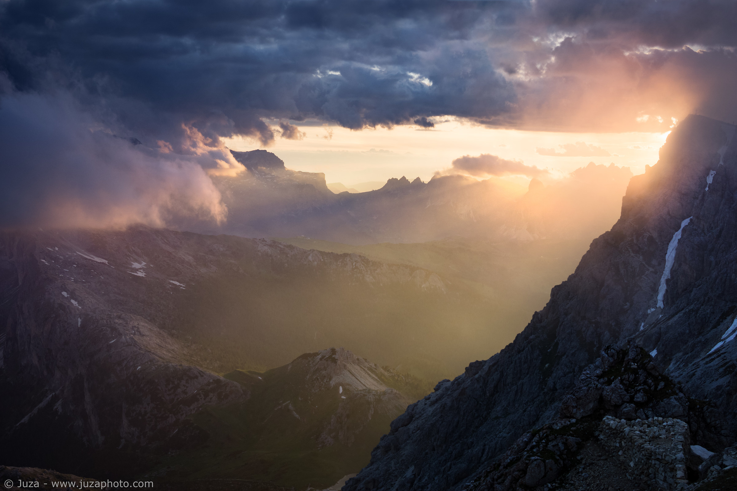 Sunset from Lagazuoi