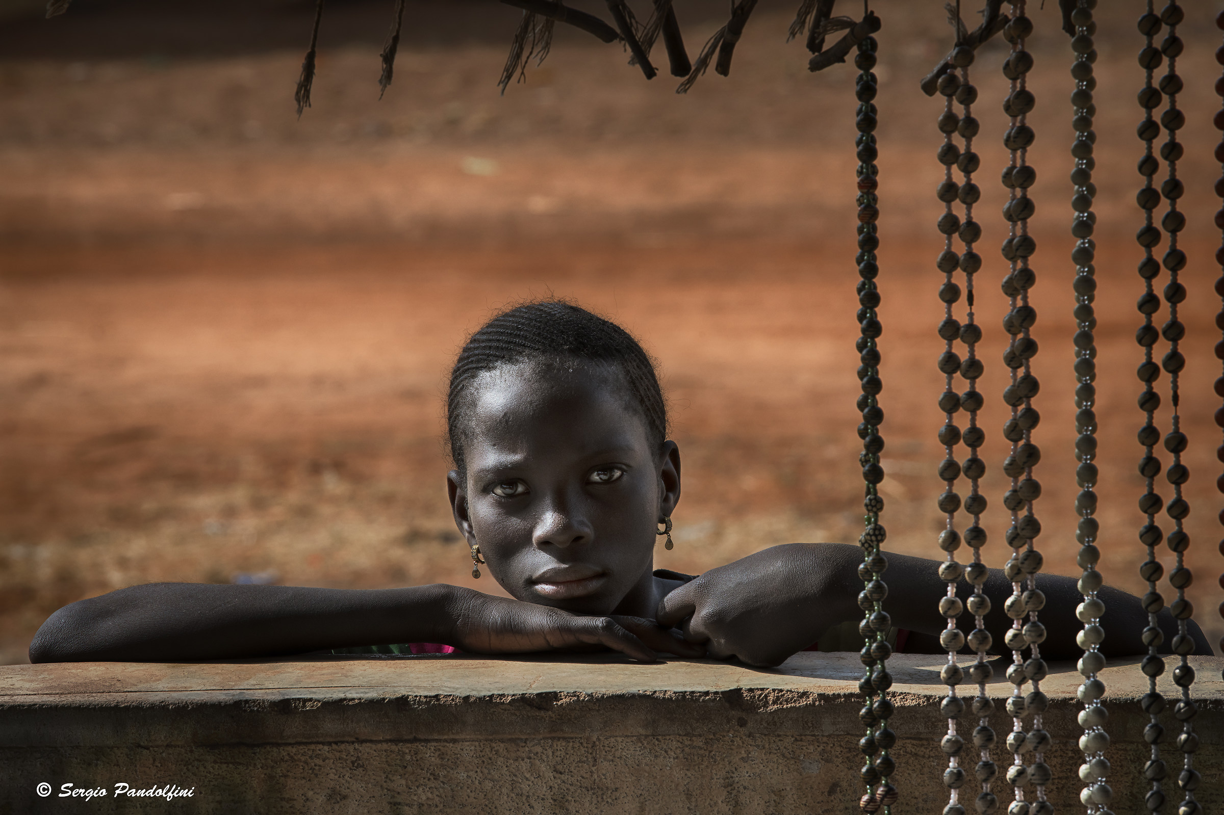 The girl raised her eyes...