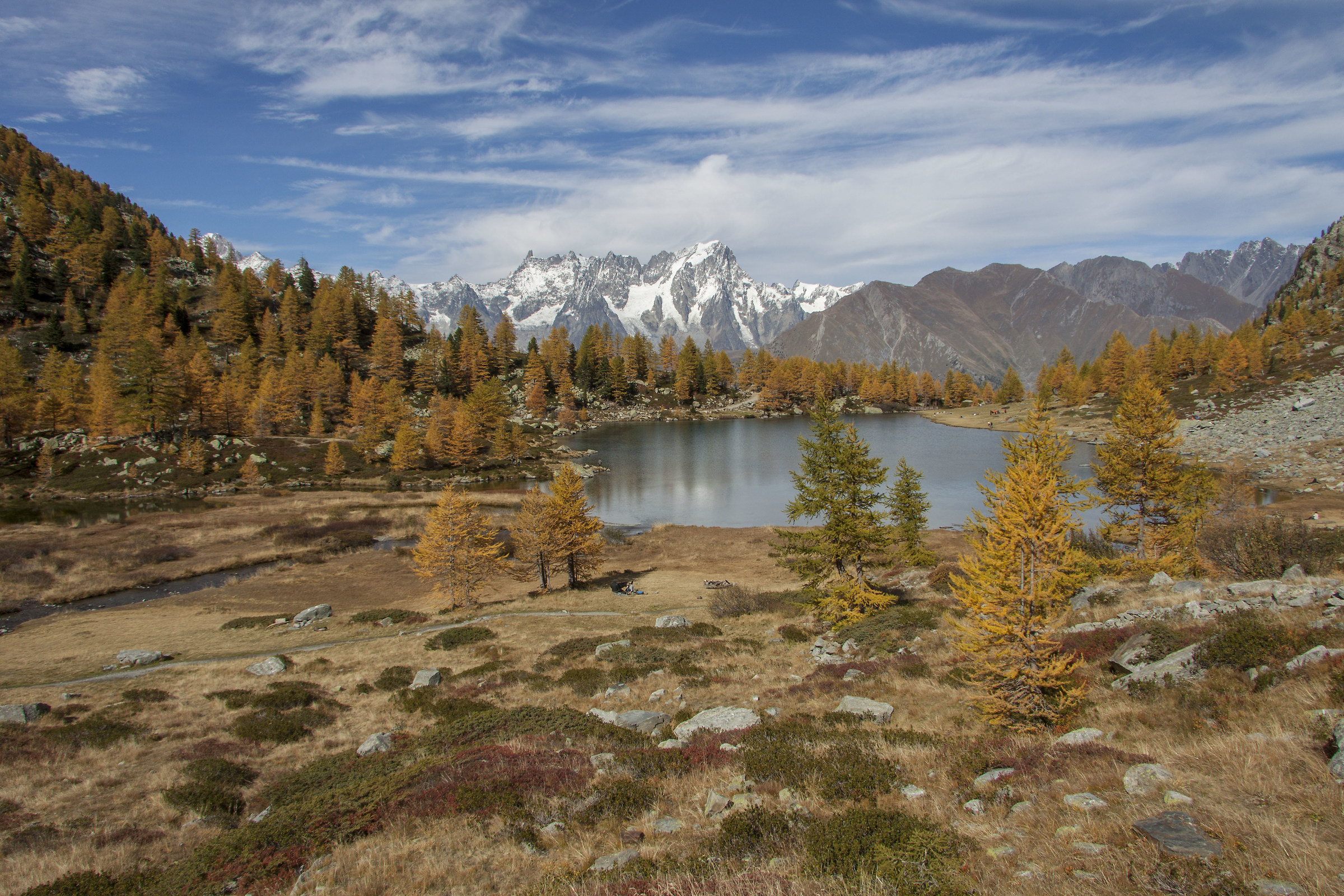 Appena sopra il lago Arpy.