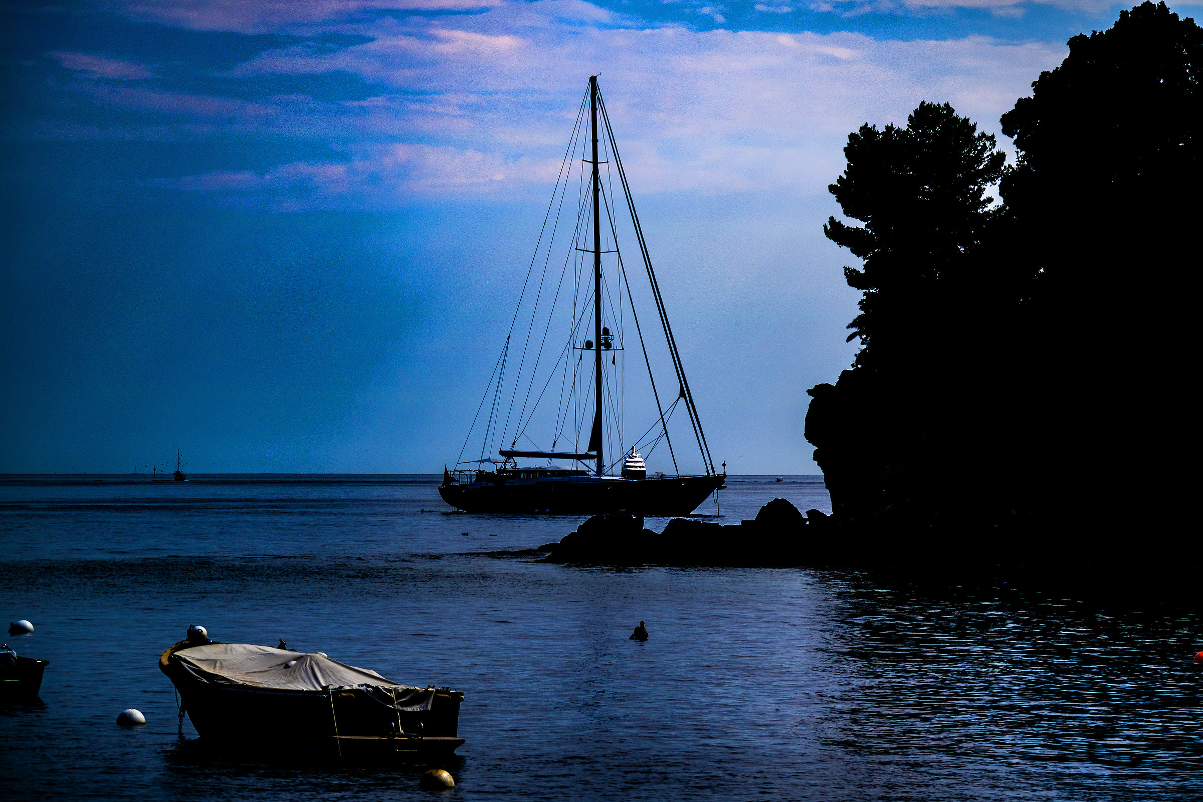 e' quasi sera a Portofino