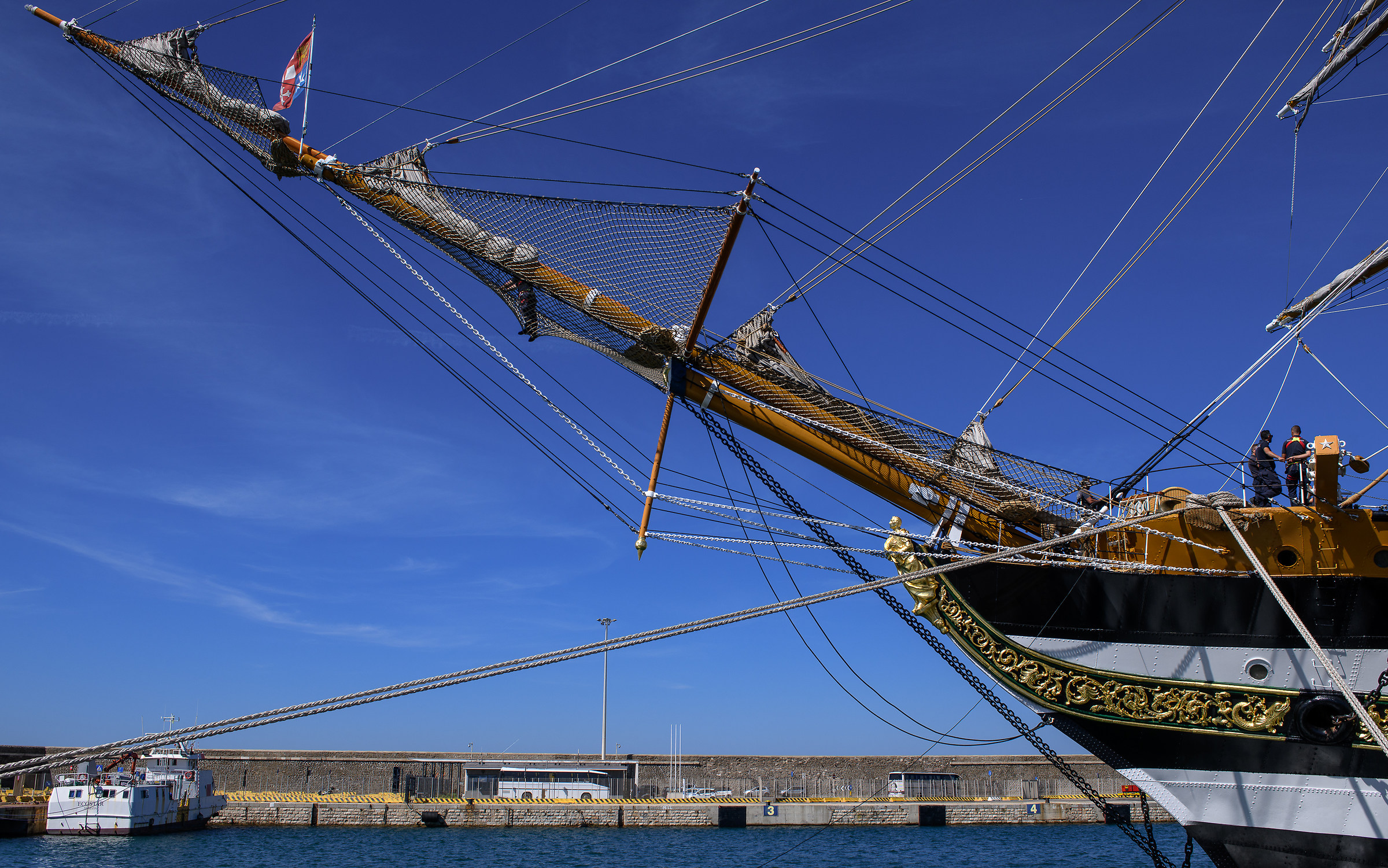 6/2018-Return of the Amerigo Vespucci to Civitavecchia