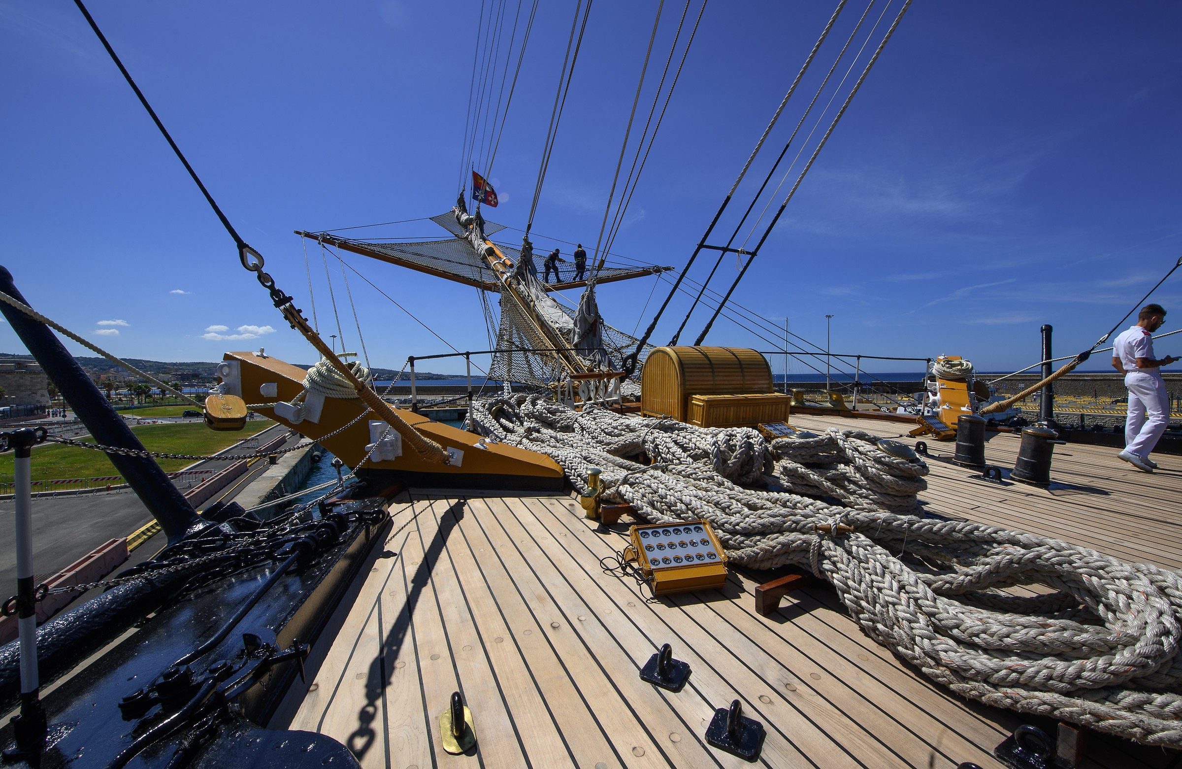 6/2018-Return of the Amerigo Vespucci to Civitavecchia