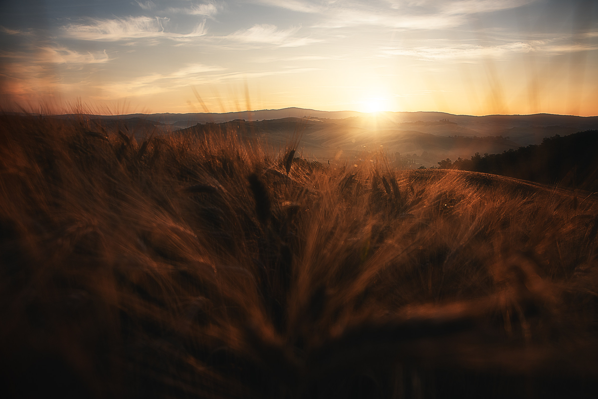 Sunrise in Val d'orcia-June 2018