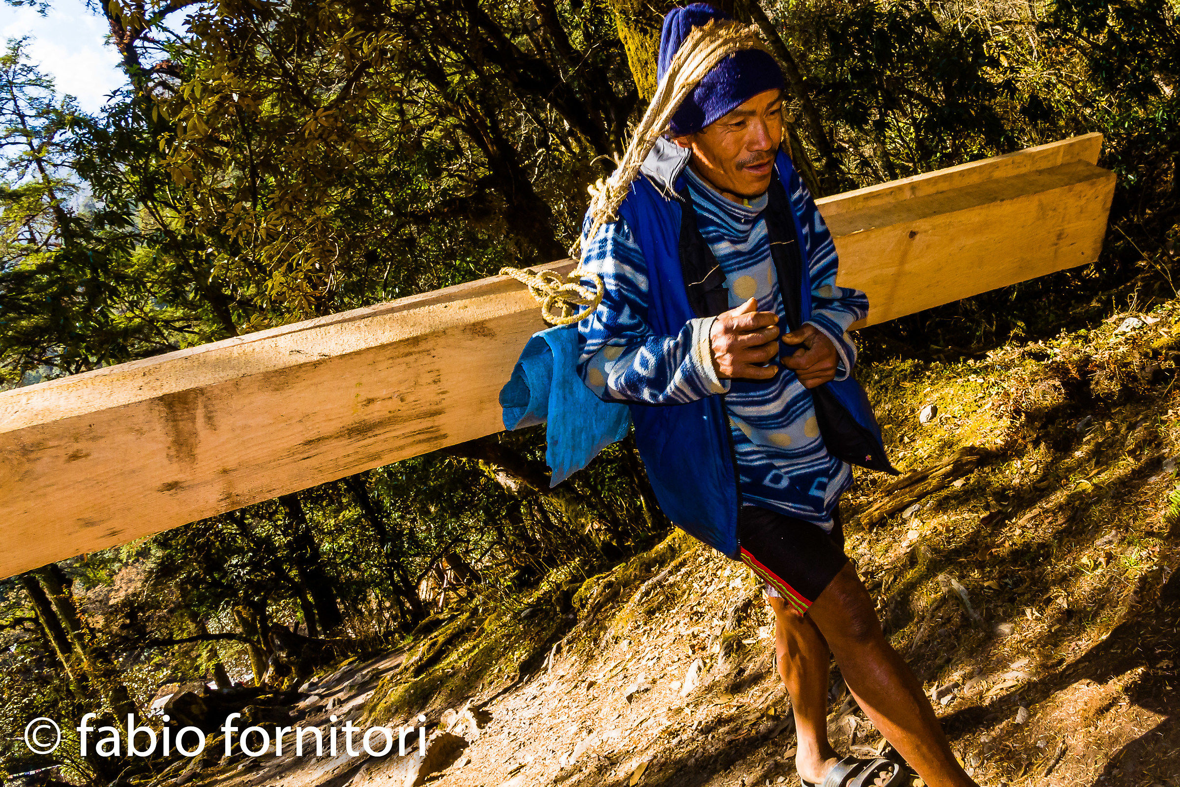 Porter in Langtang National Park Nepal 2011