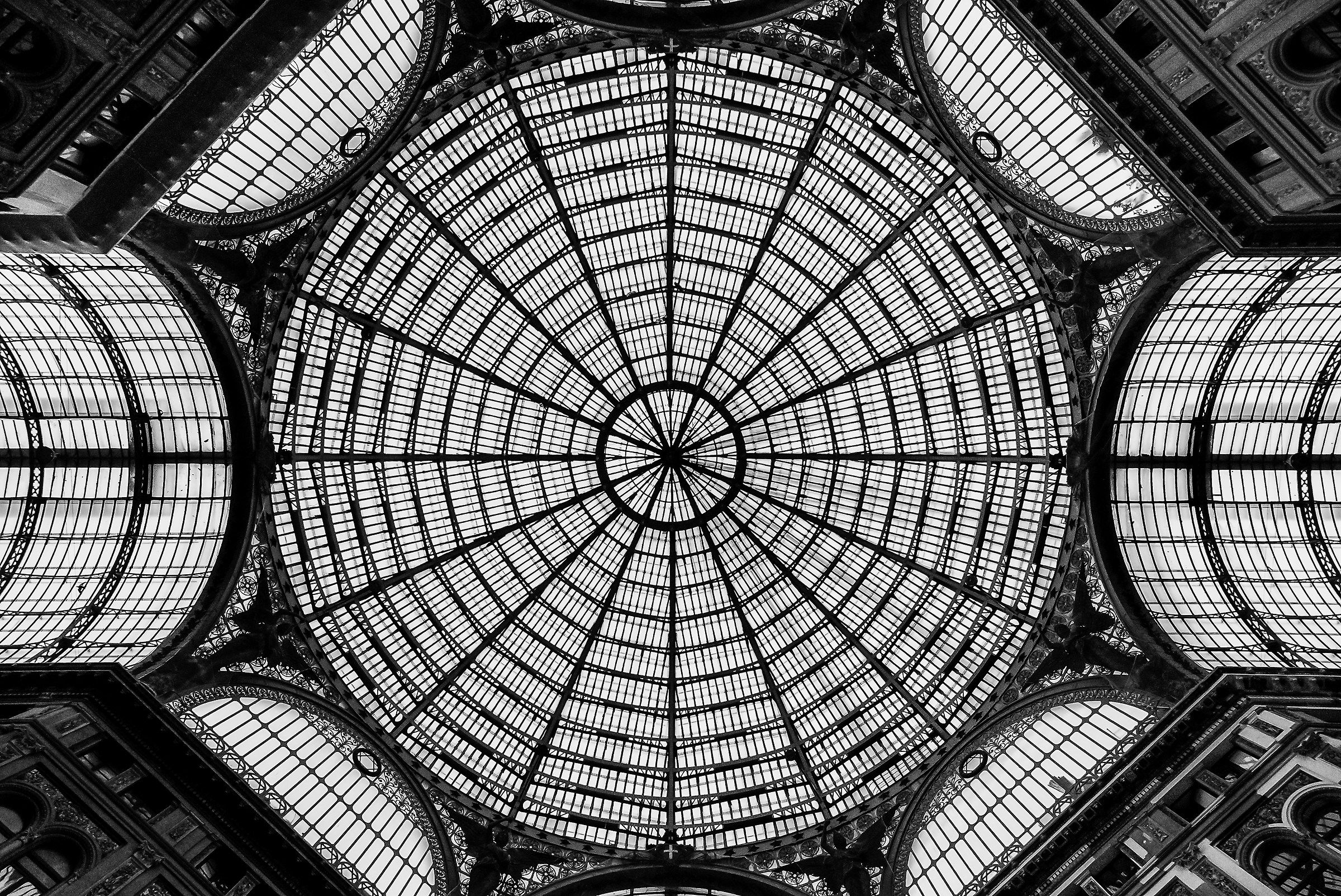 The dome of the Galleria Umberto Napoli