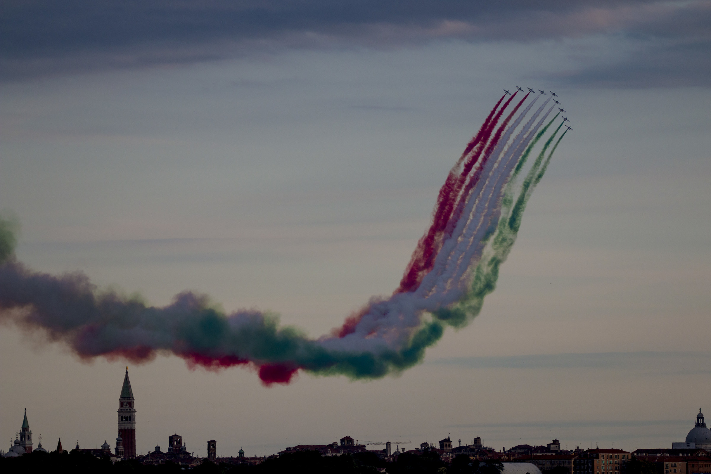 Tricolor arrows in Venice 22 June 2018