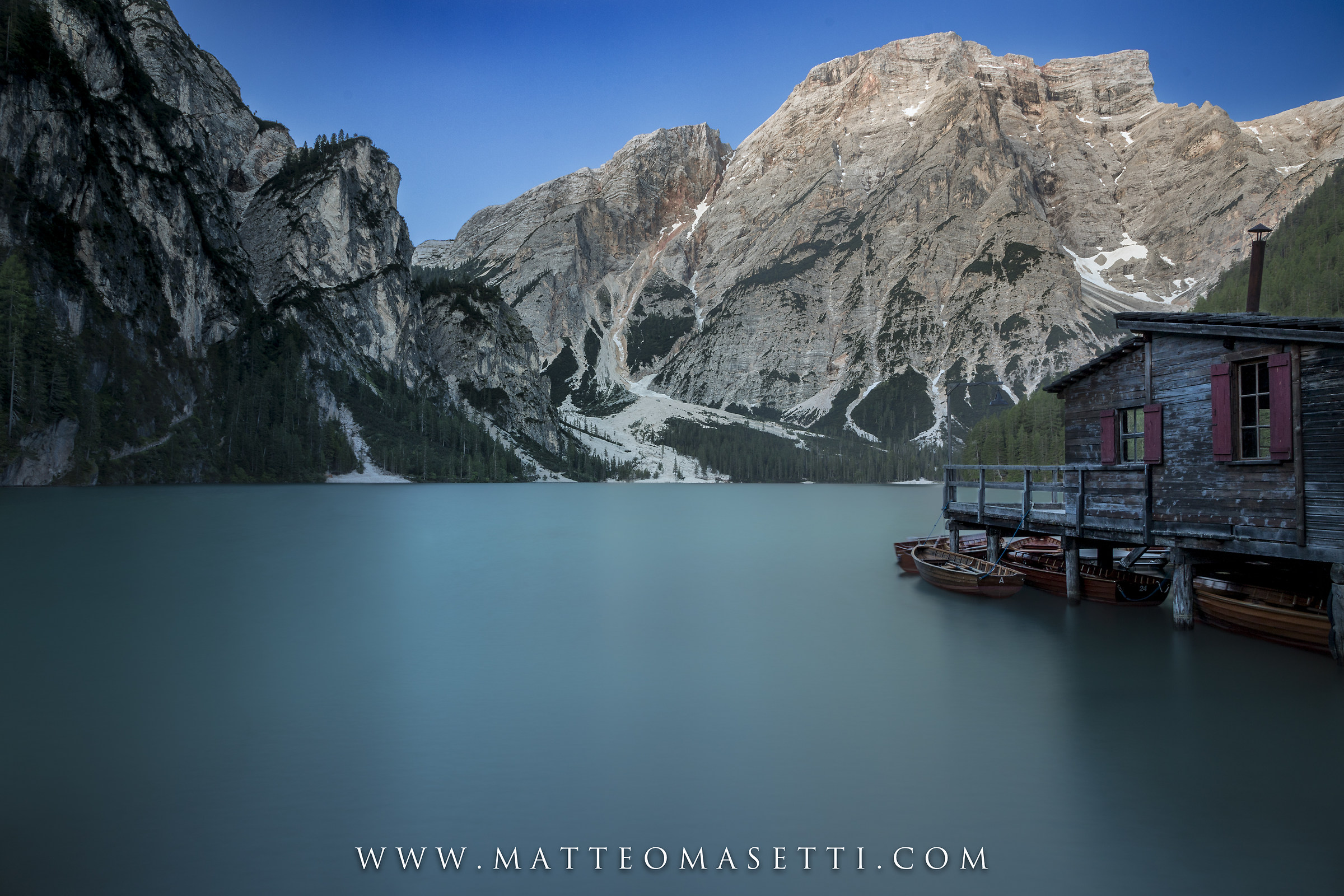 Dawn at the Lake of Braies