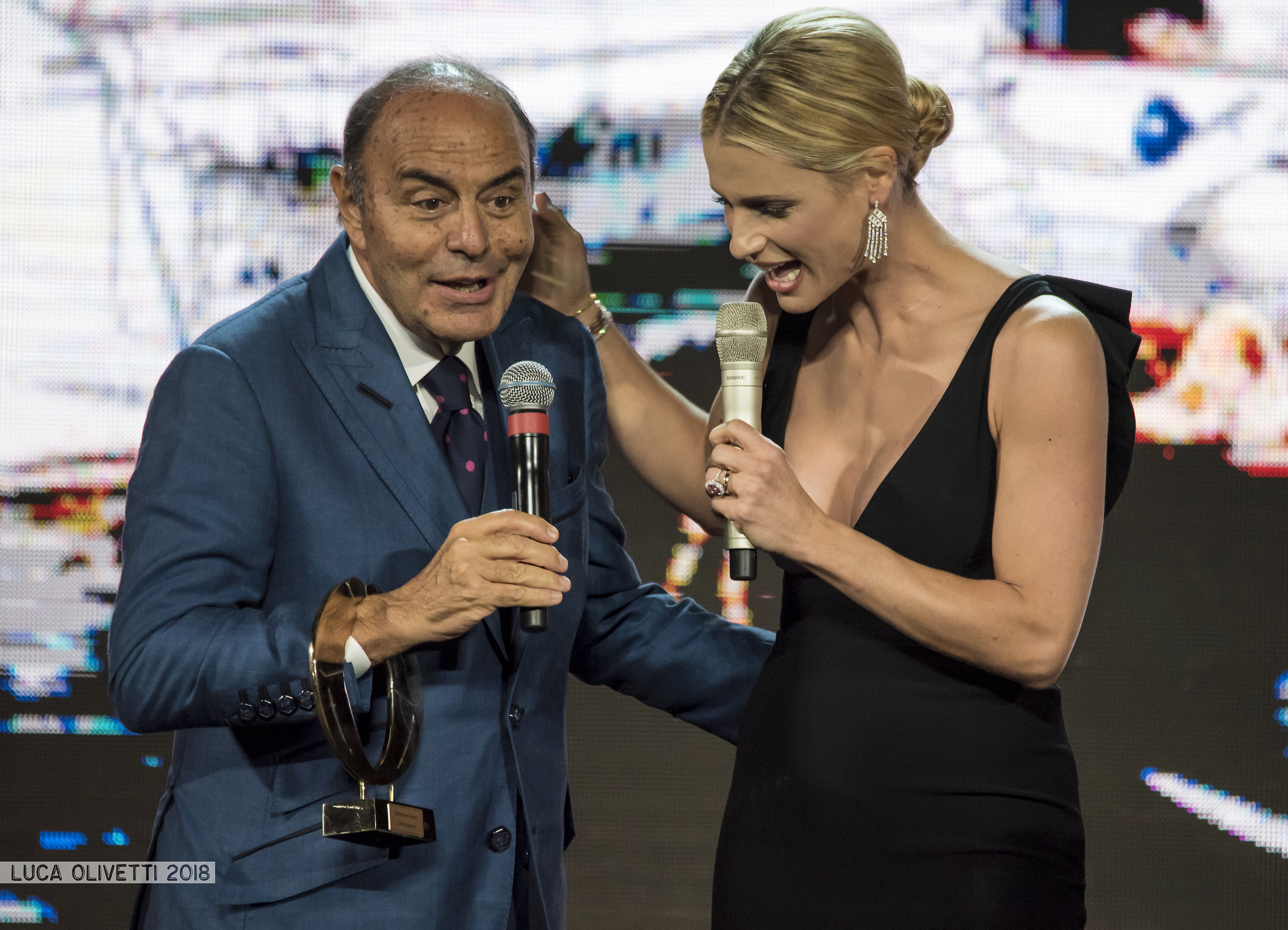 Michelle Hunziker e Bruno Vespa