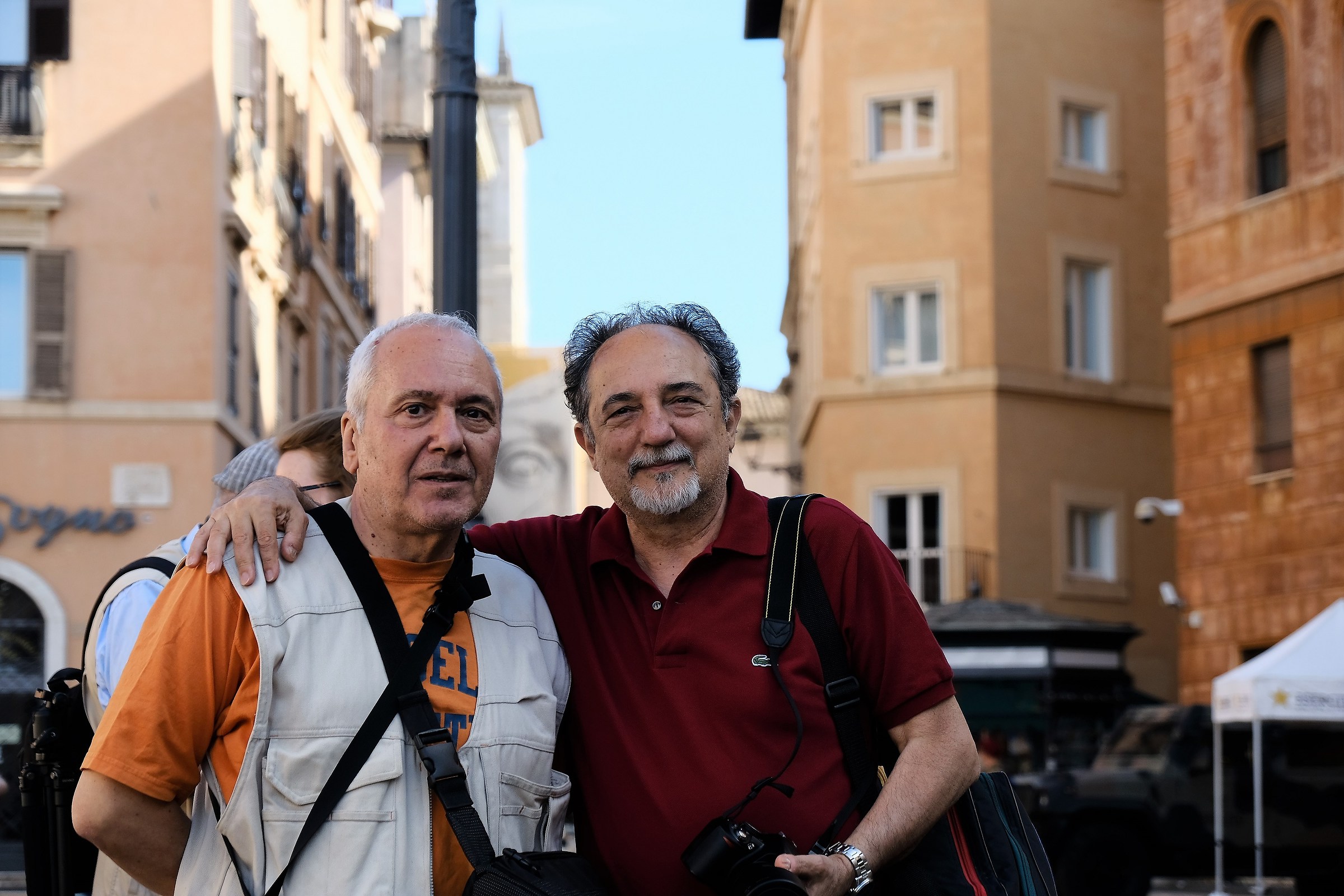 Peppe e Pietro a Piazza Navona oggi