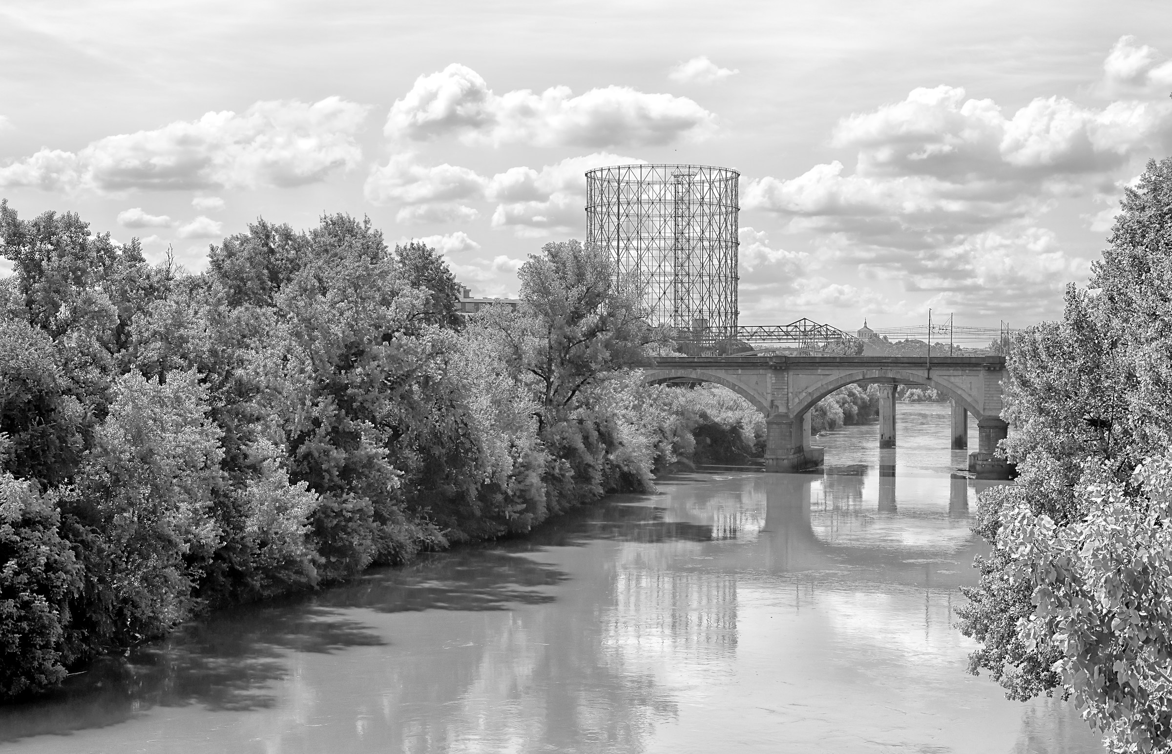 Urban landscape without colors