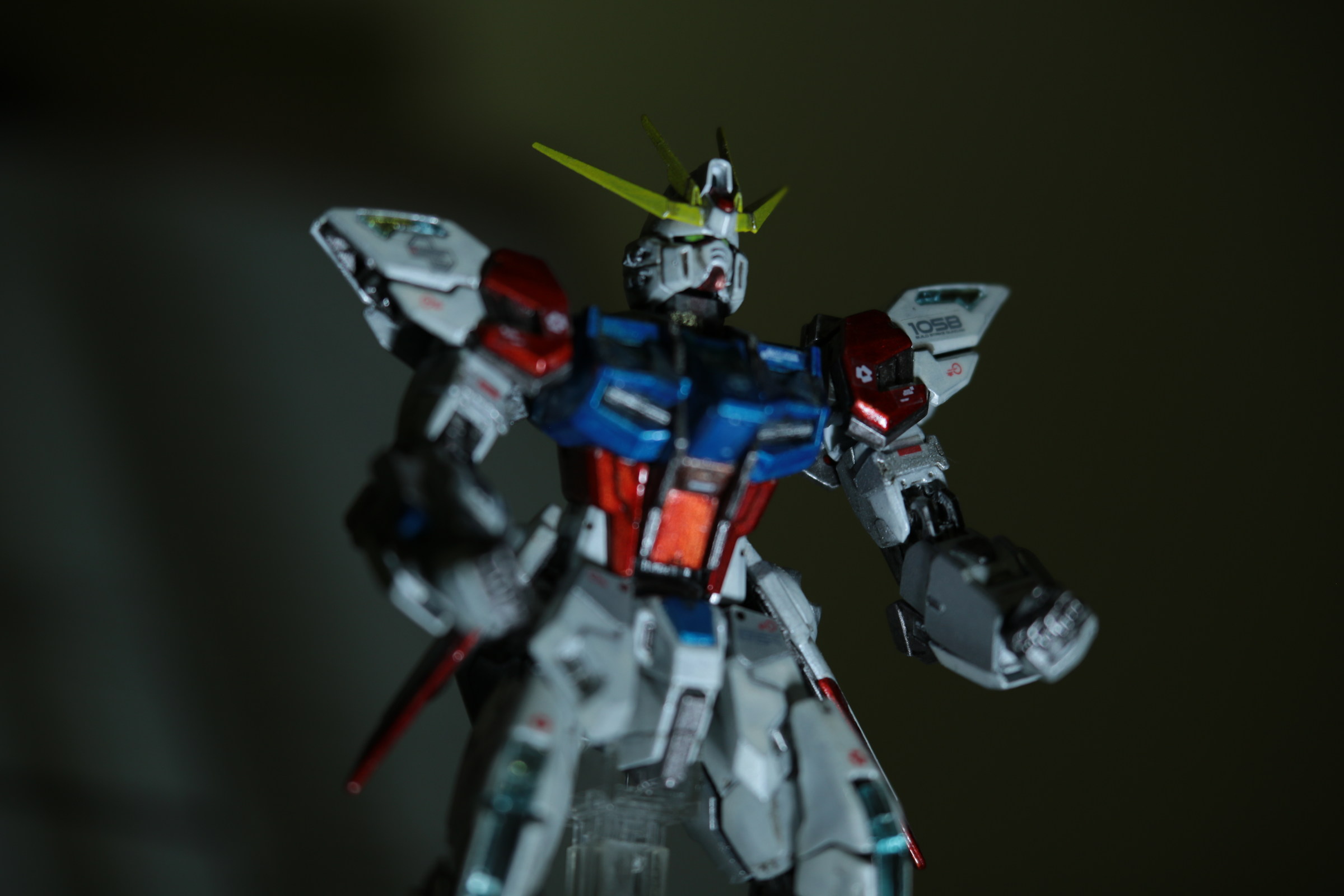 Test su modellino, focus errato su spallaccio