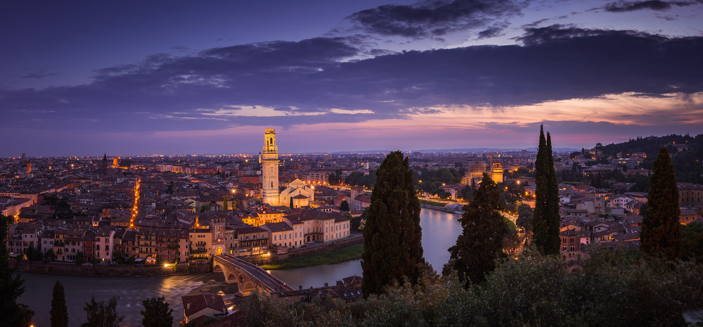 Overview from Castel San Pietro, Verona
