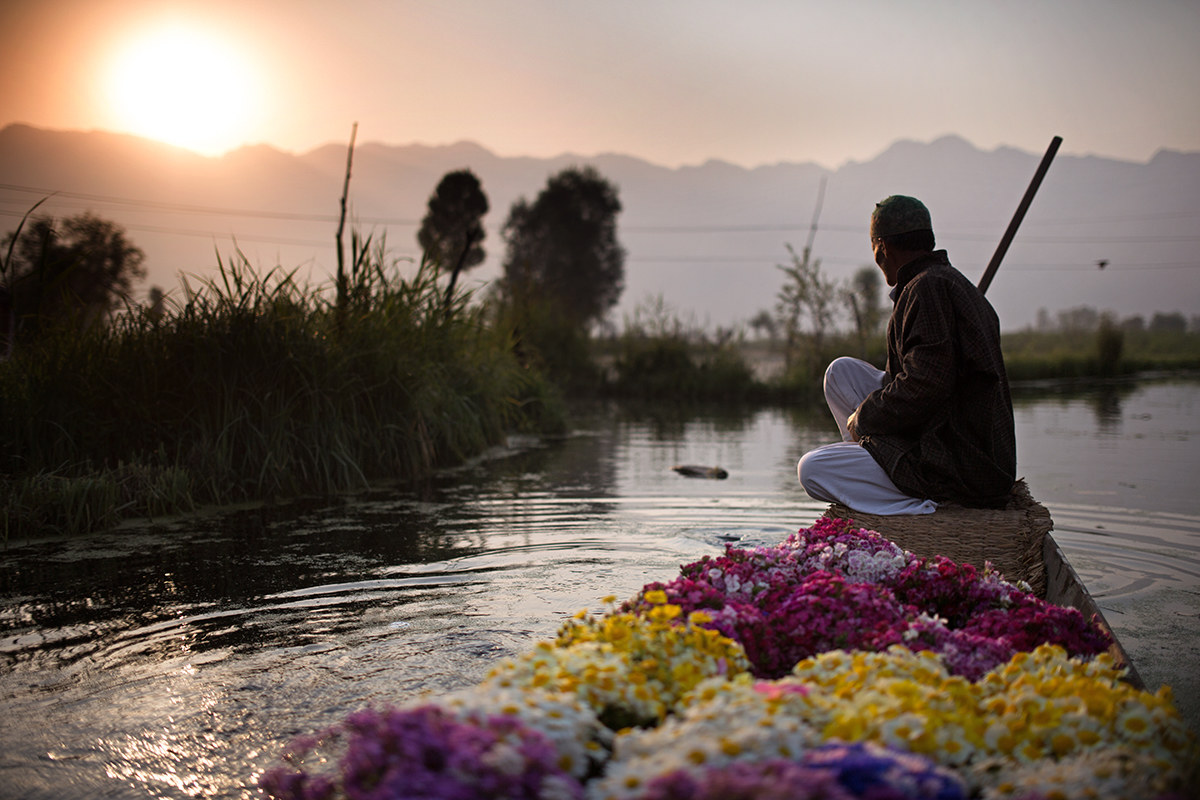 Floating Market, Kashmir.