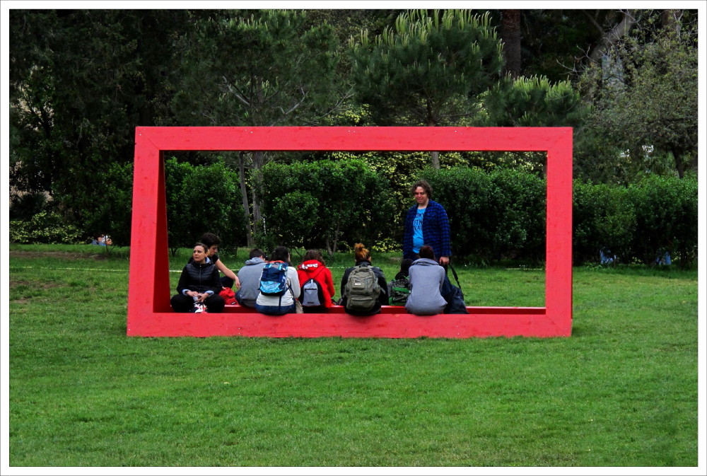 The frame rossa_1-Genova Euroflora 2018