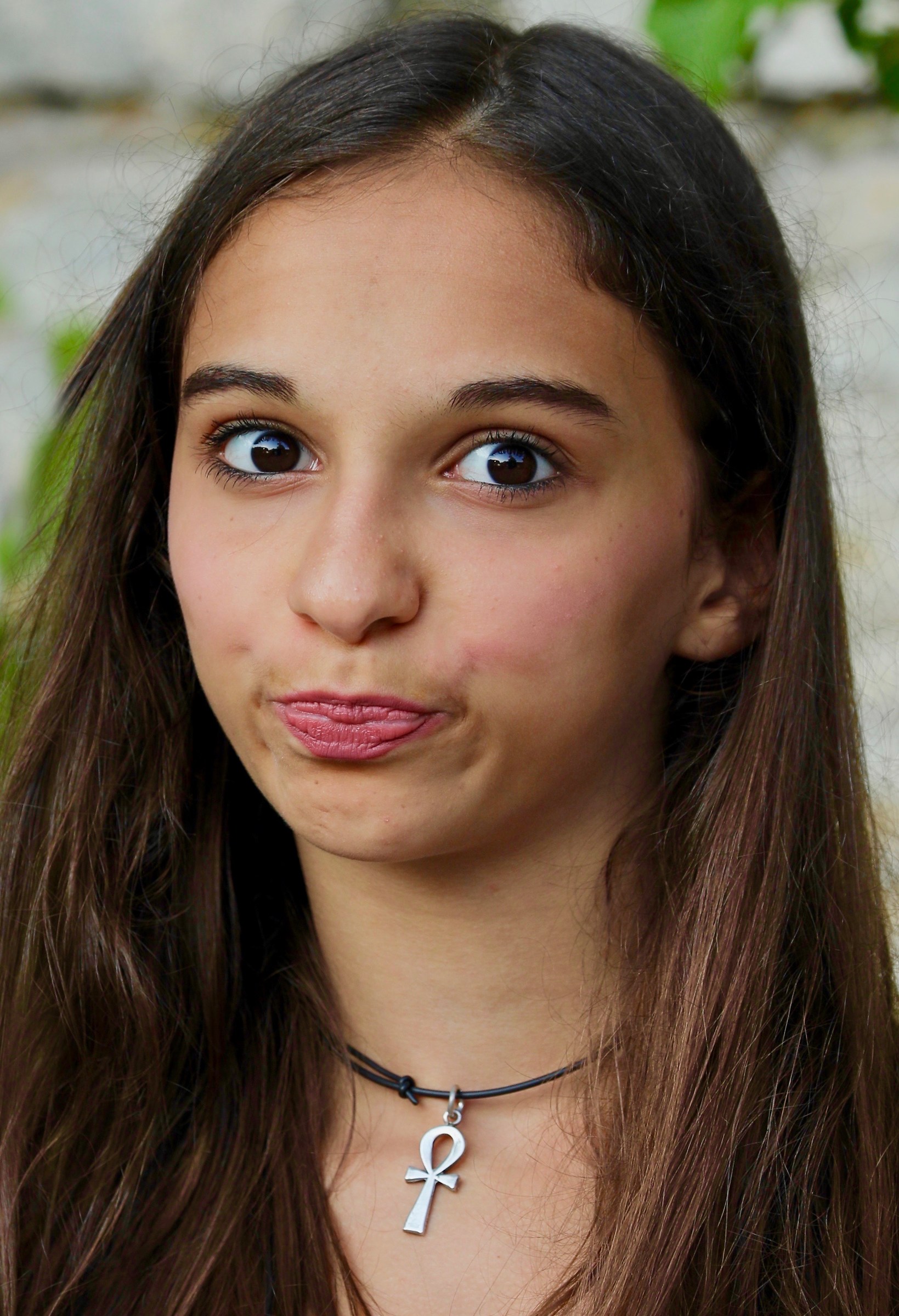 The eyes and lips of Alessia