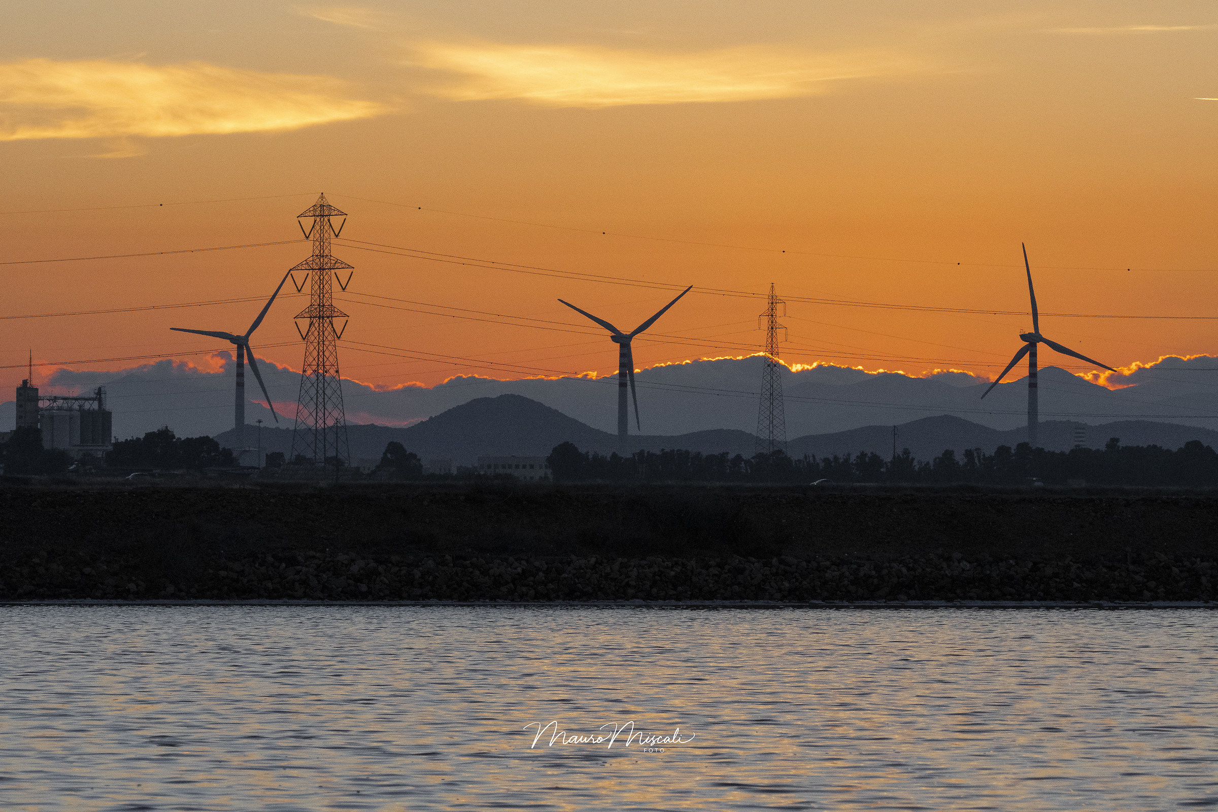 Tramonto alle saline