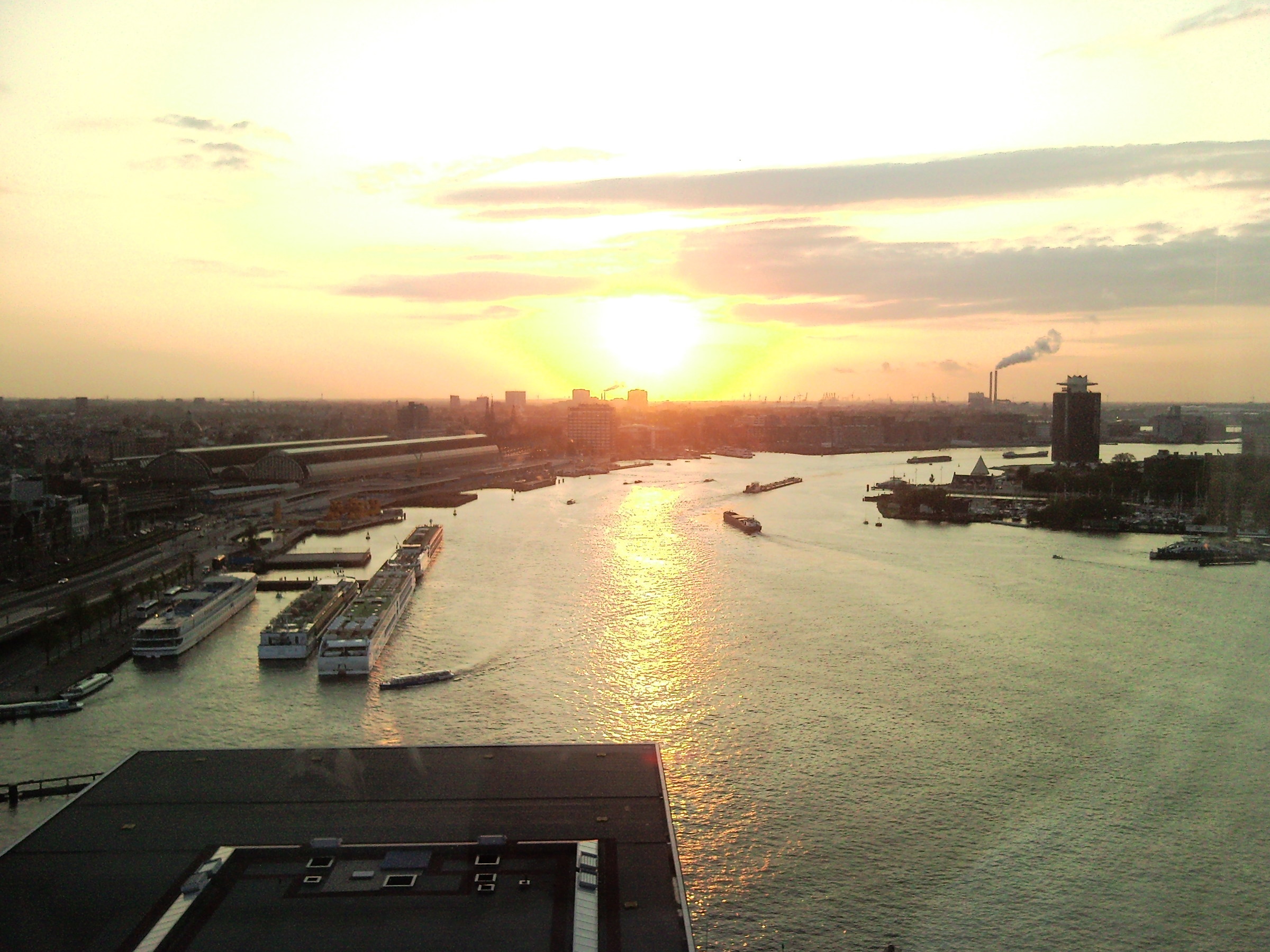 Sunset on Amsterdam