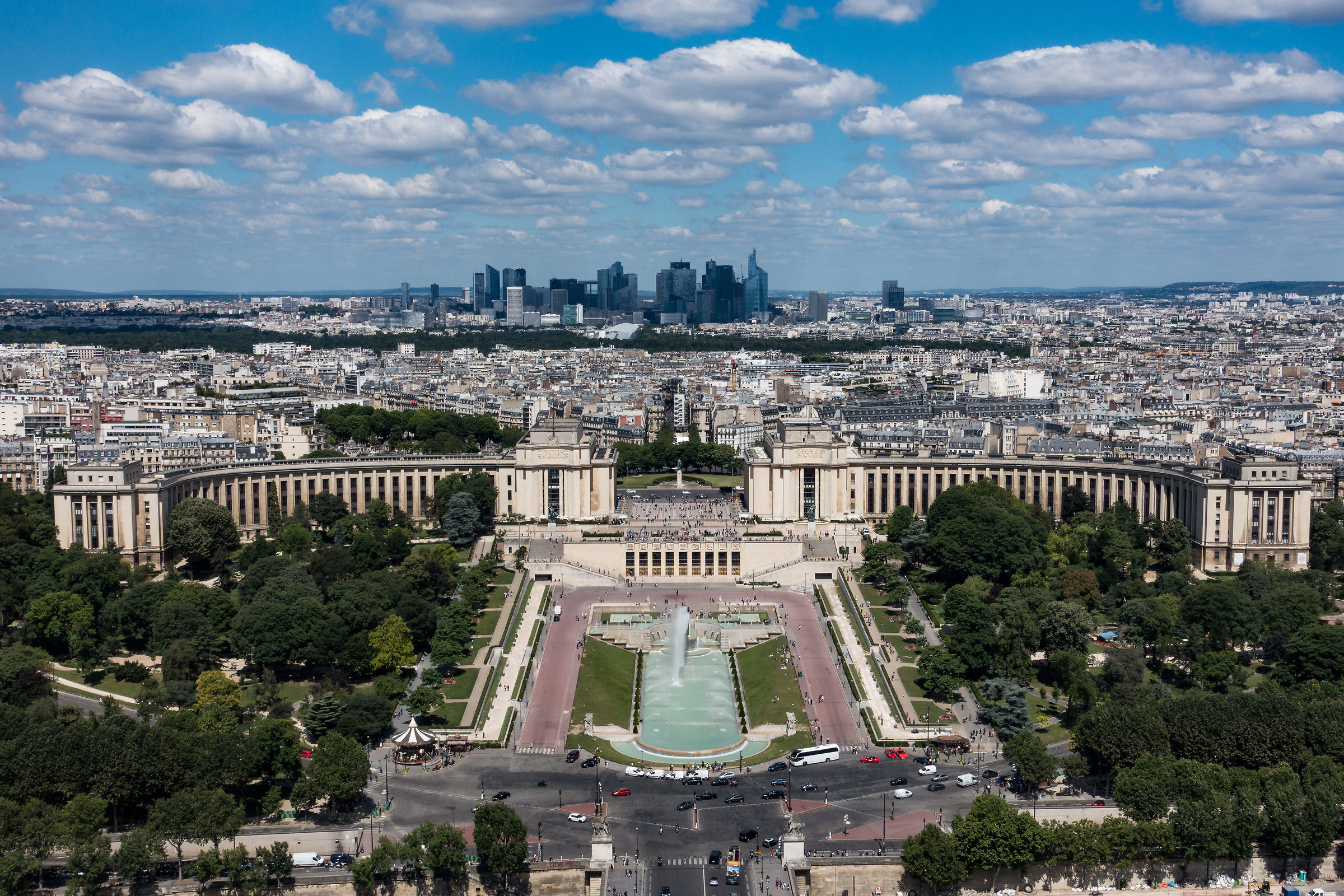 vista Trocadero dalla Torre Eiffel