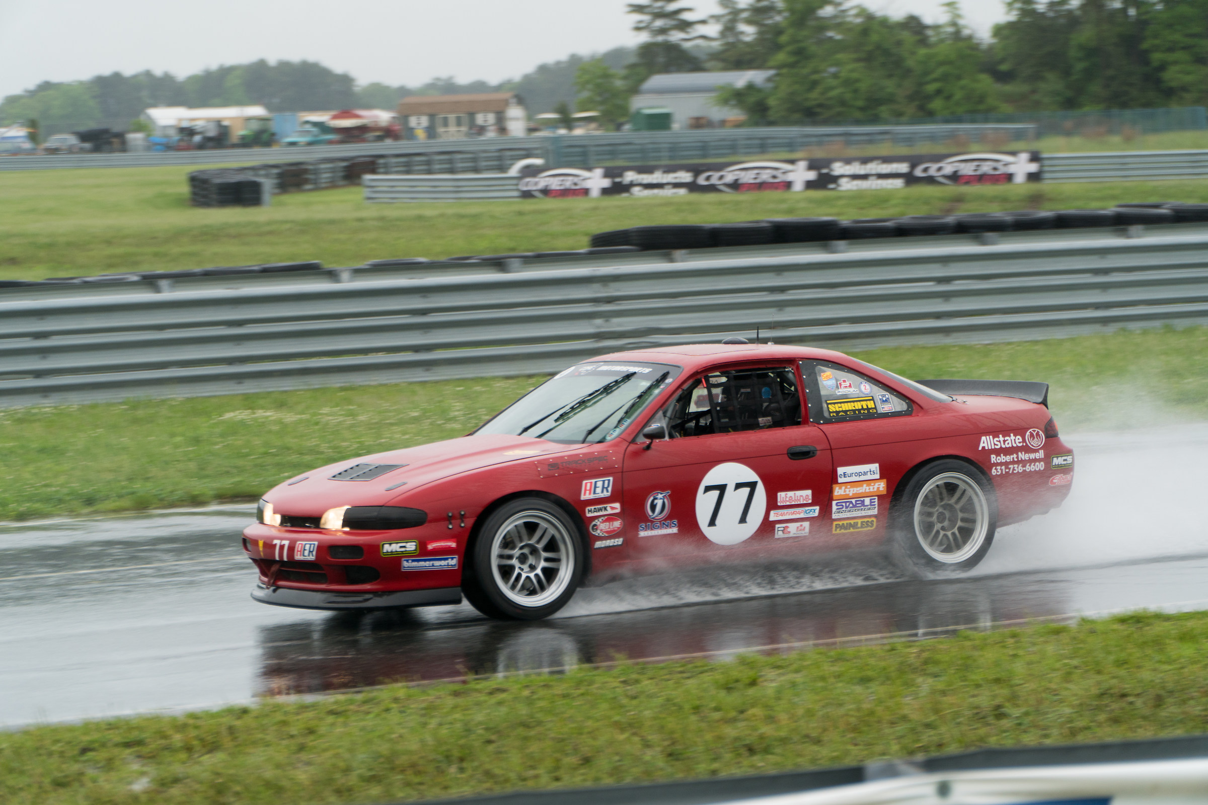 Nissan 240SX pioggia divertimento