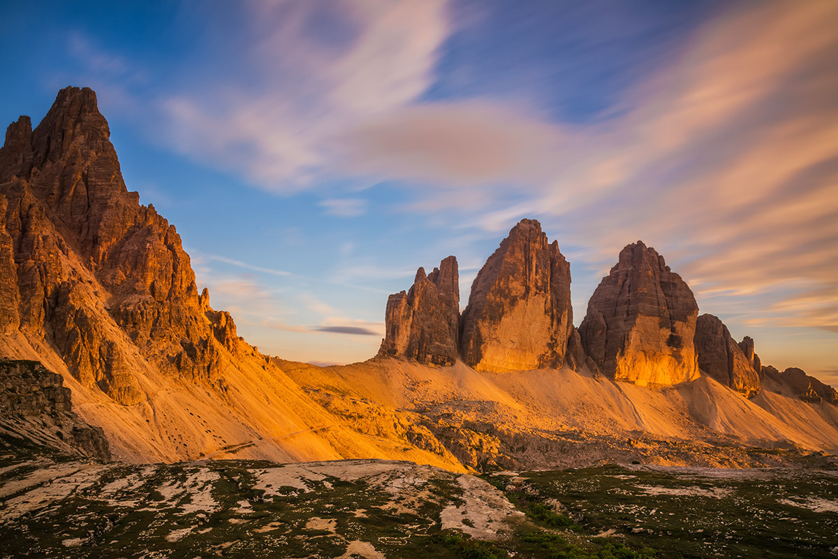 Incendiarsi di tramonto
