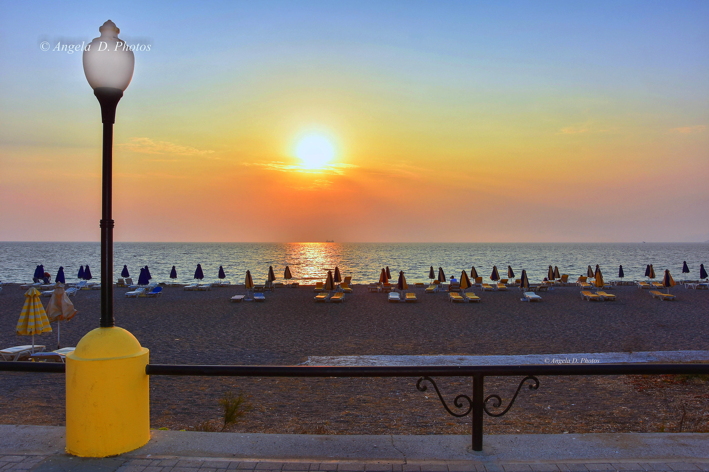 Spiaggia al tramonto