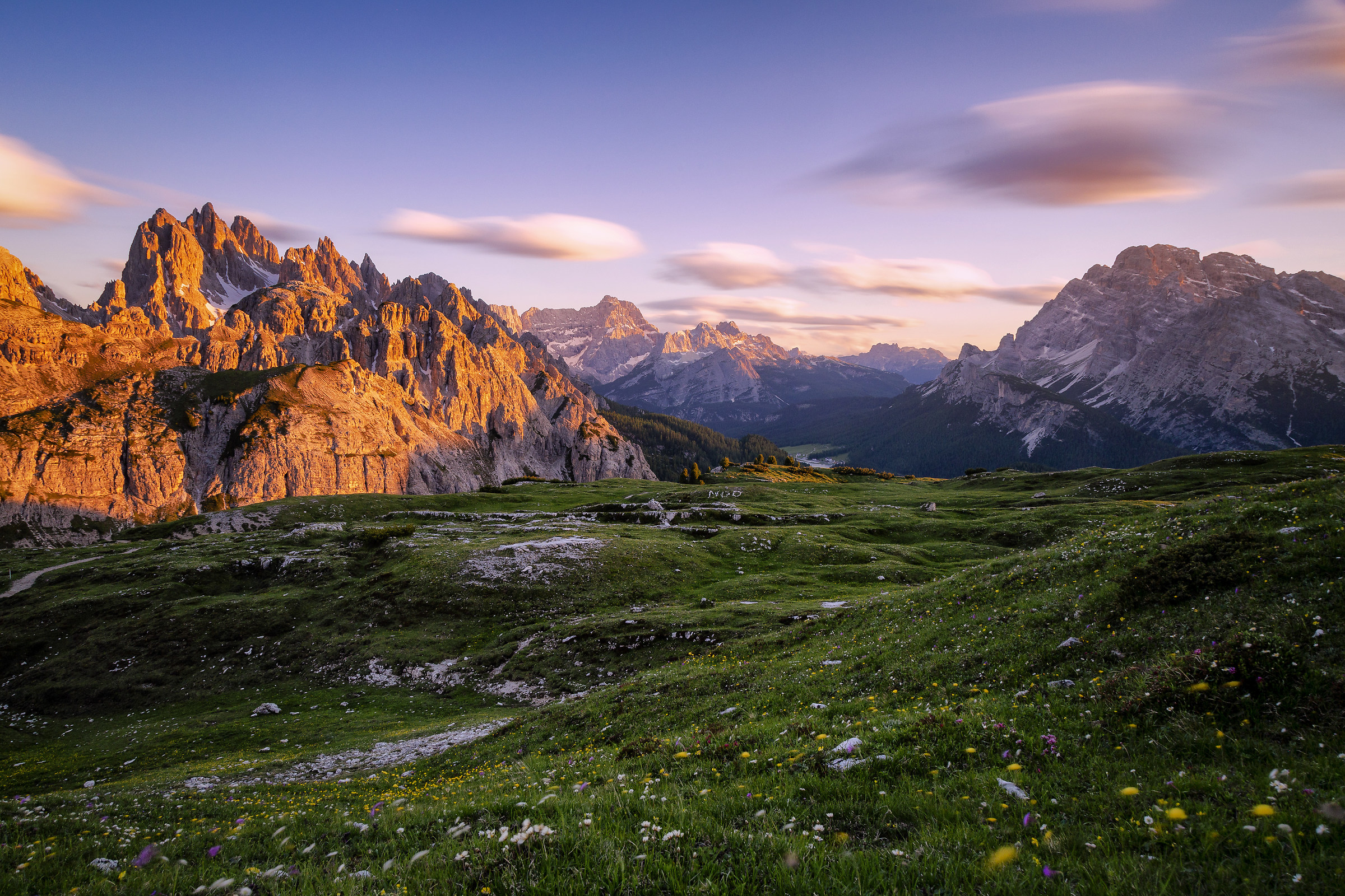 Tramonto visto dal Rifugio Auronzo