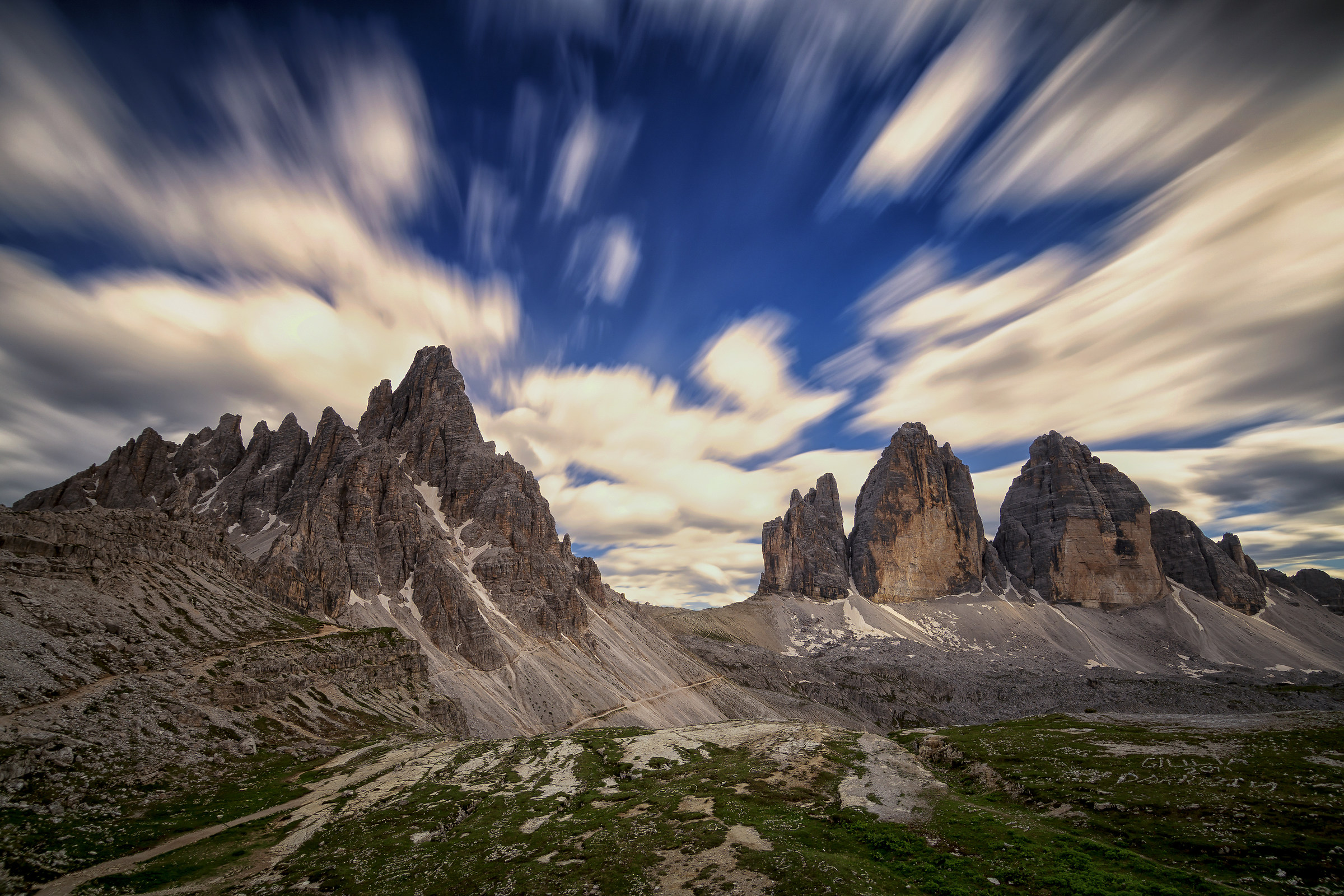 Le Tre Cime di Lavaredo e il Monte Paterno