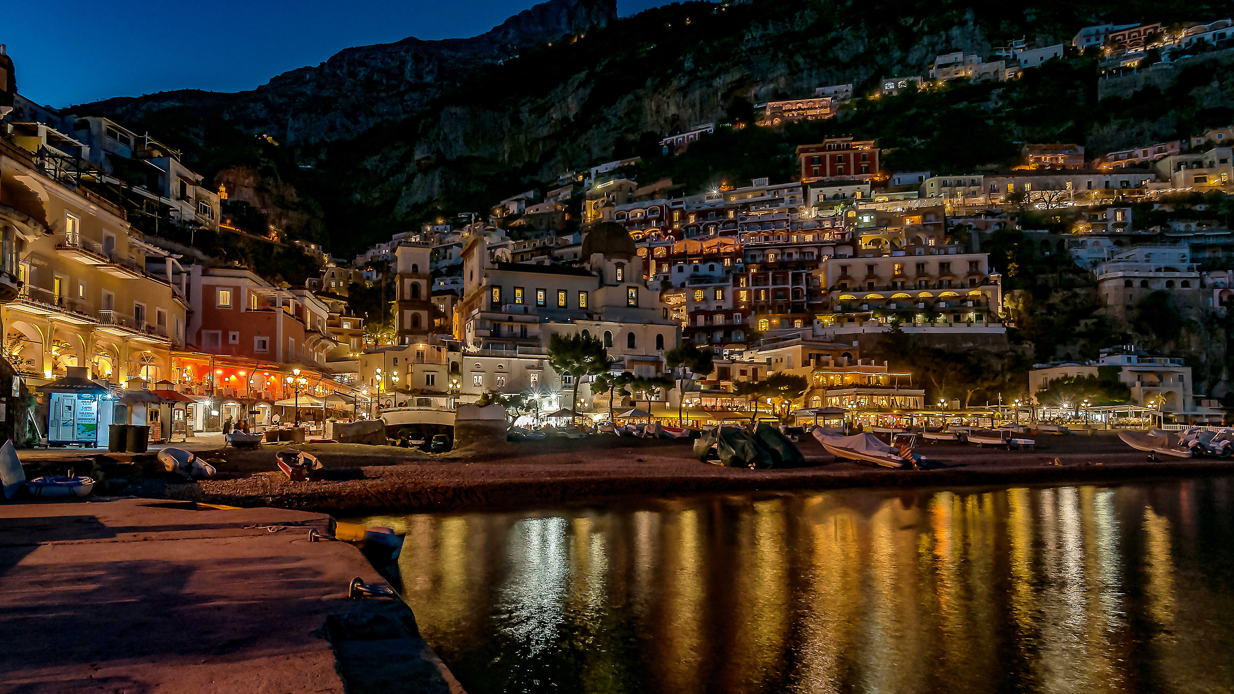 Positano in the evening