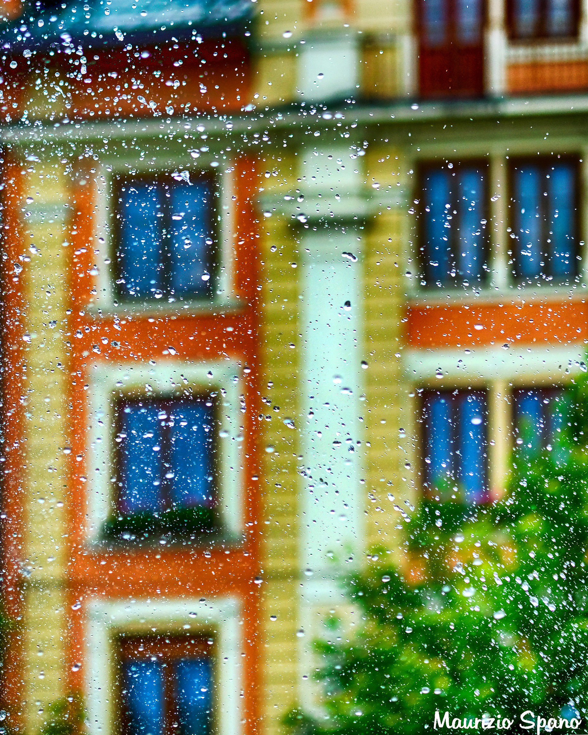 Strokes of water and colors