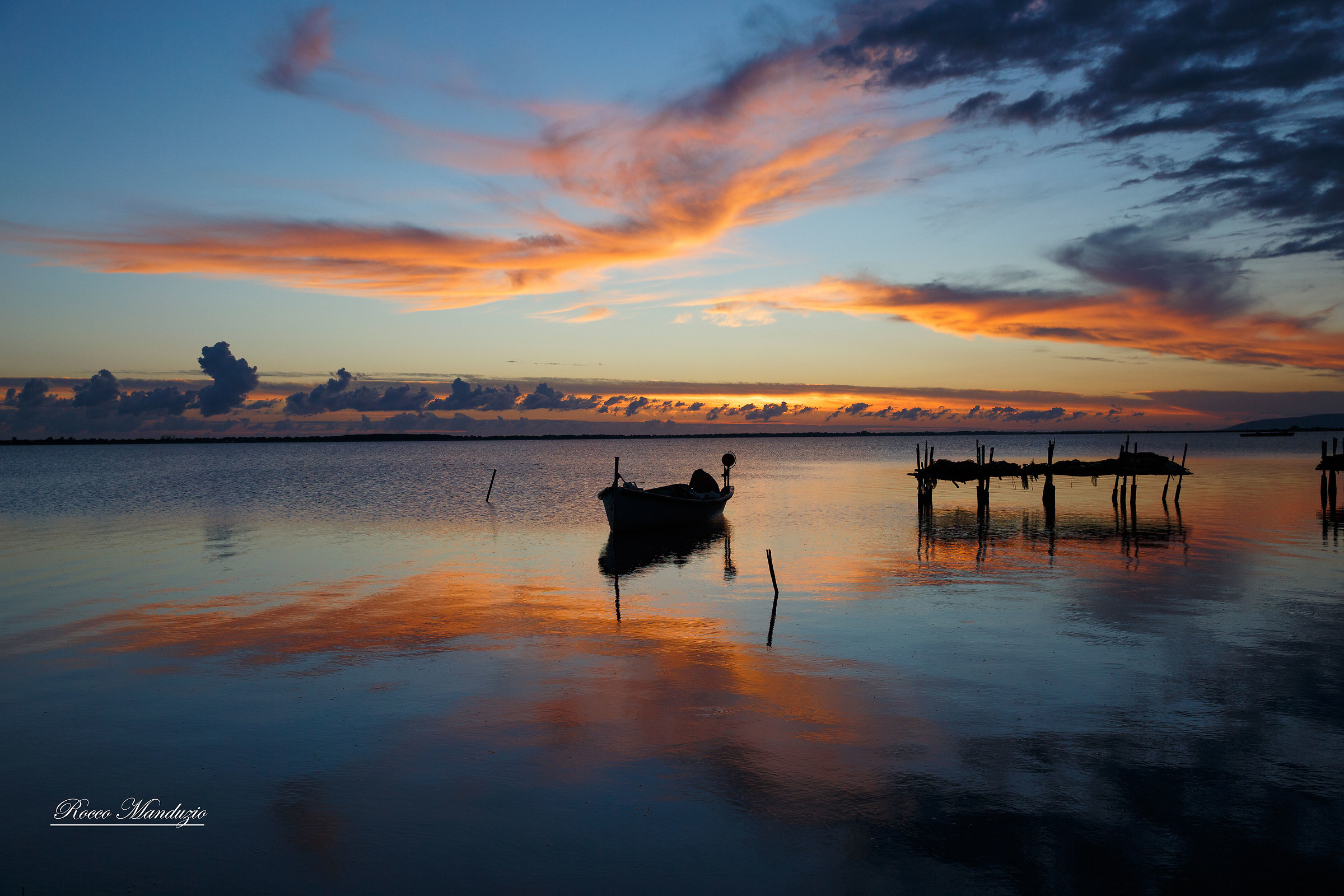 The dawn of a new day. Lake Hvar