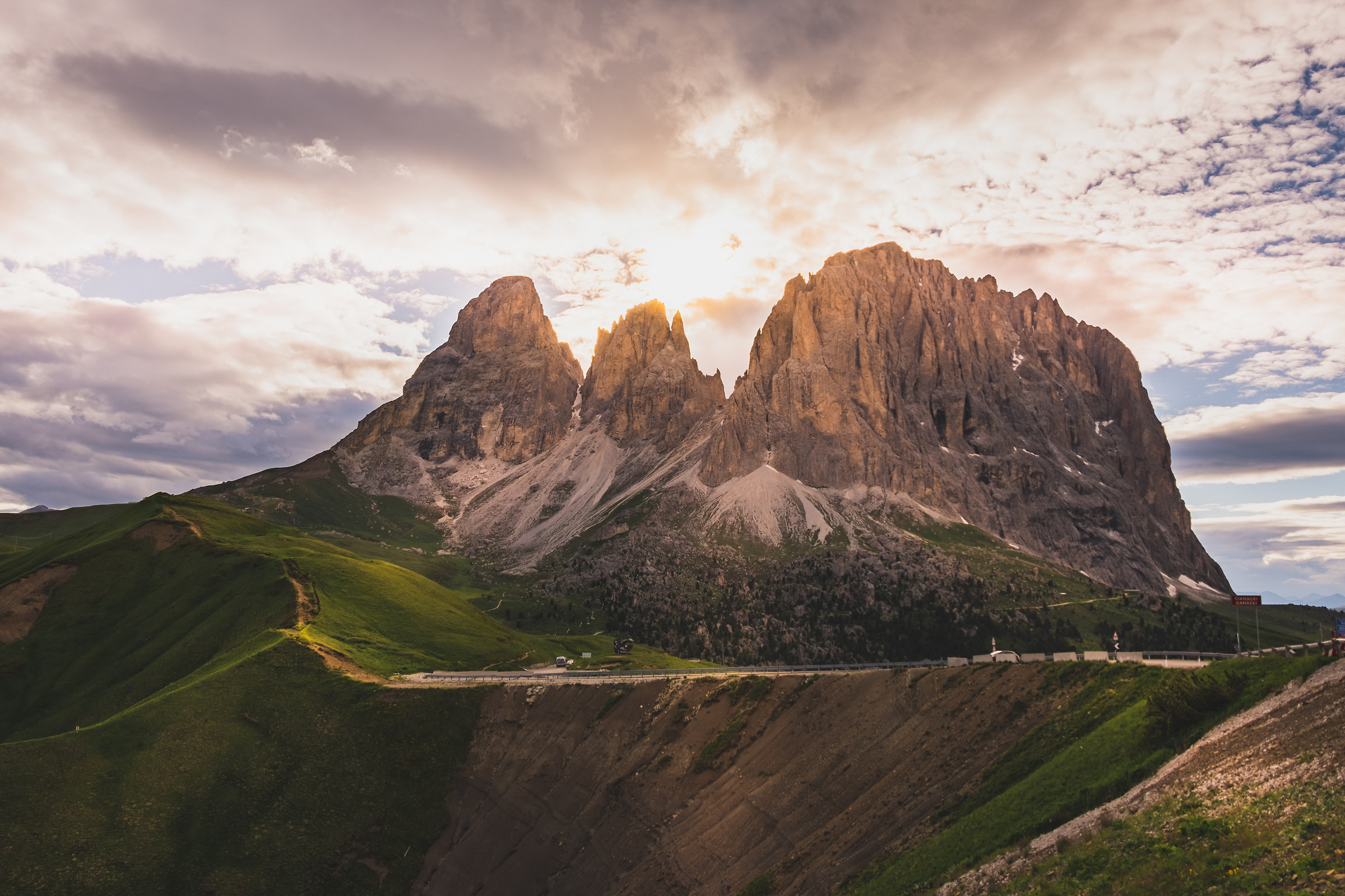 A sunset in South Tyrol