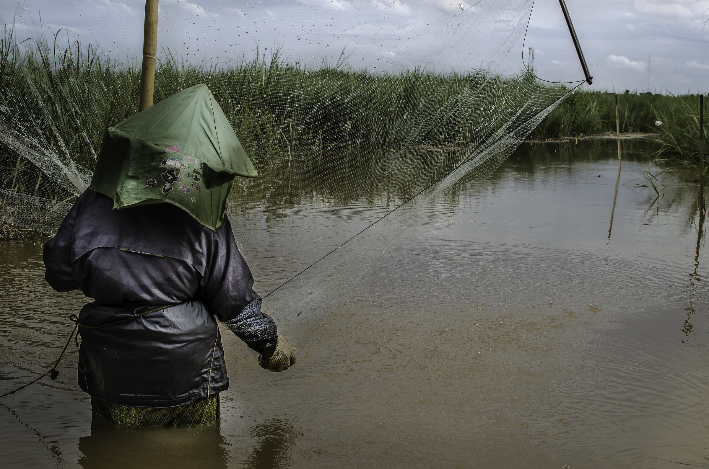 Fishing on the Mekong River/Laos side