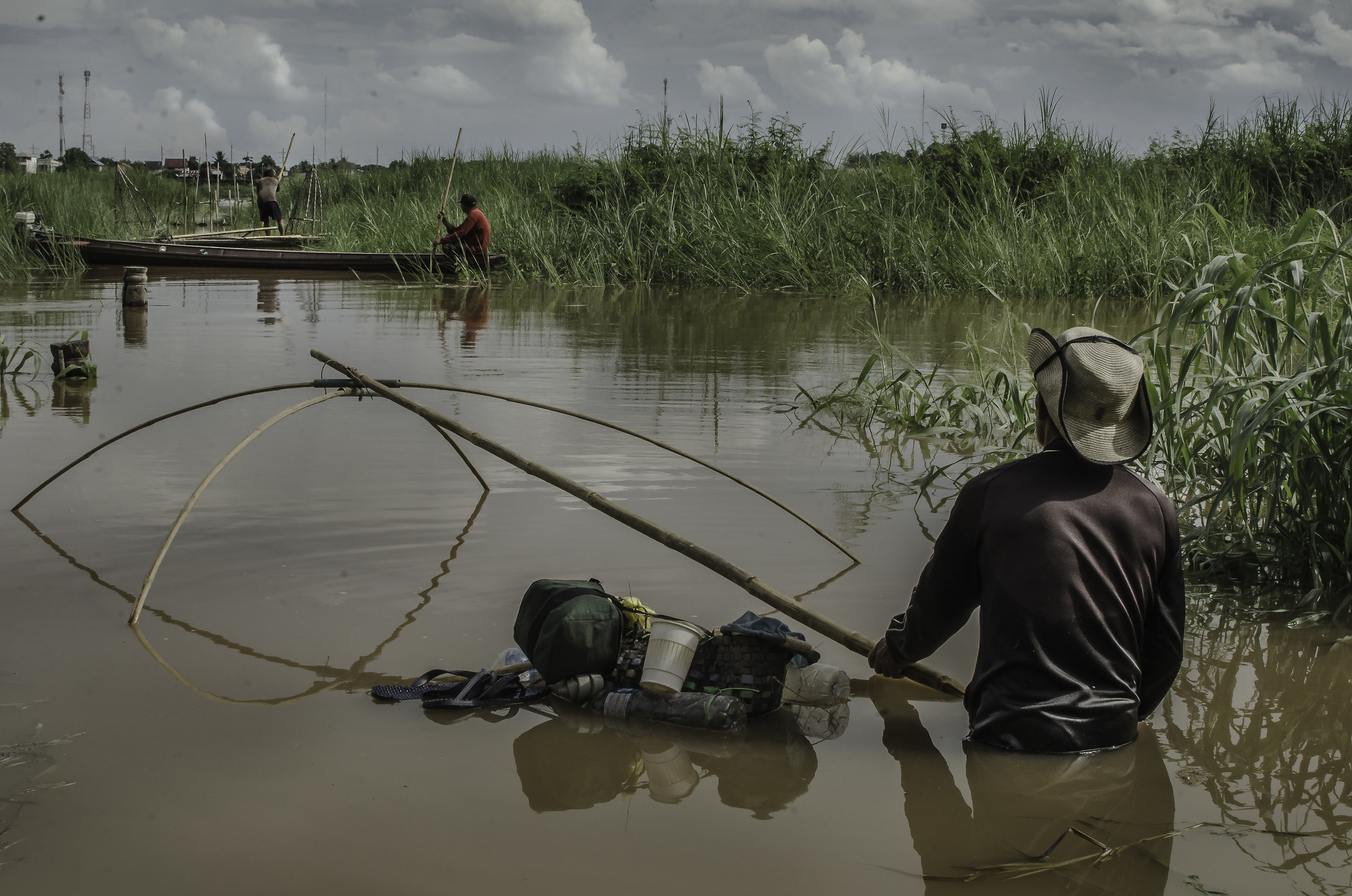 Fishing on the Mekong River/Laos side