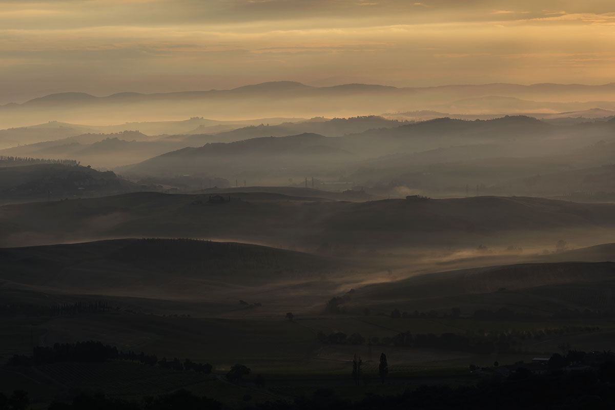 Sunrise in Val D'orcia