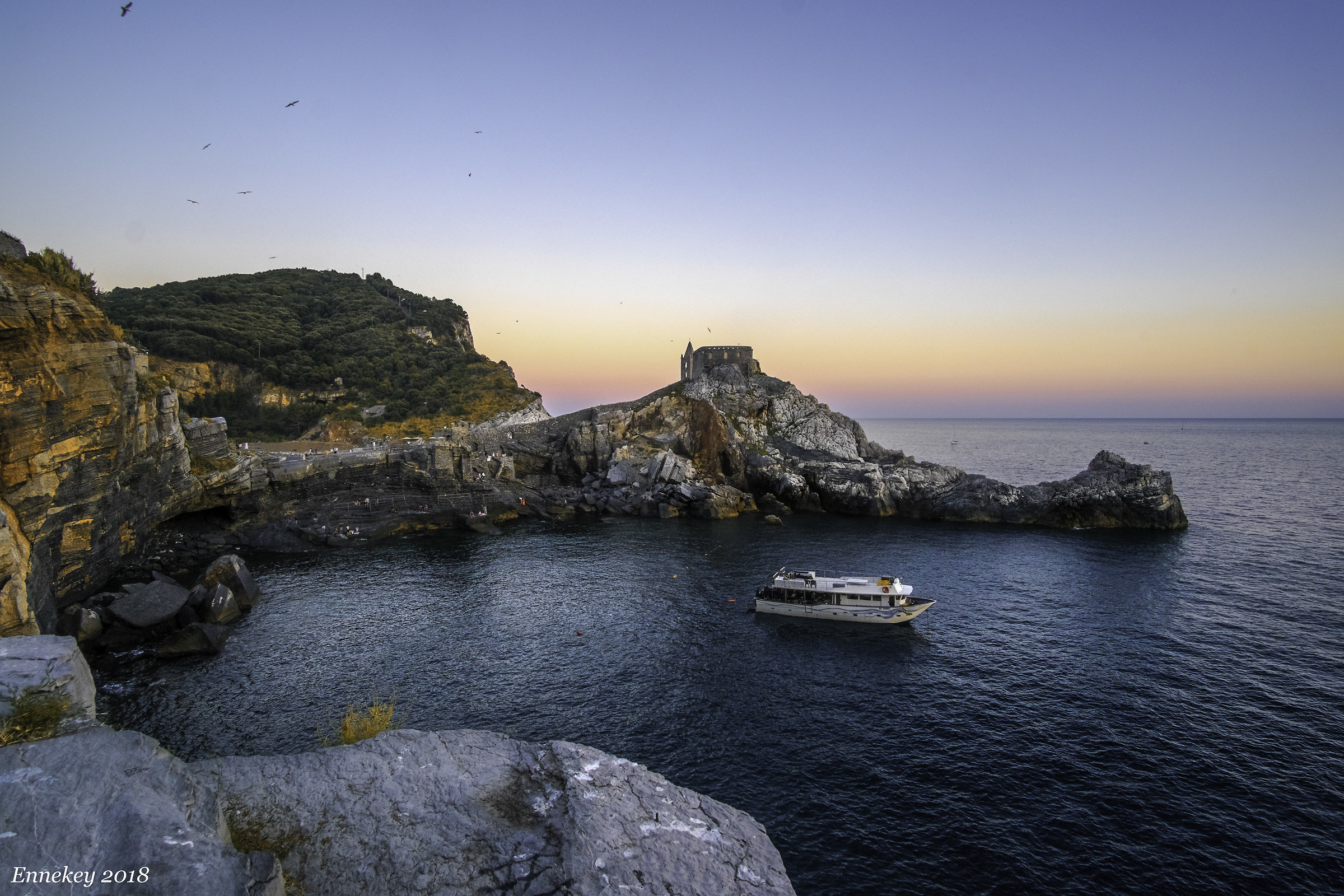 Tramonto alla grotta di Byron