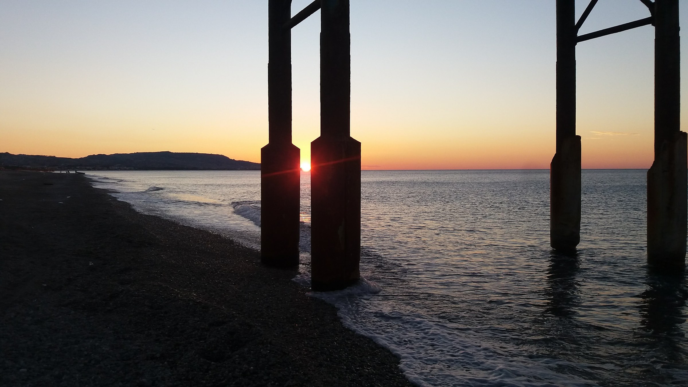 In the midst of the sunrise-Ionian Sea-Siderno-RC-