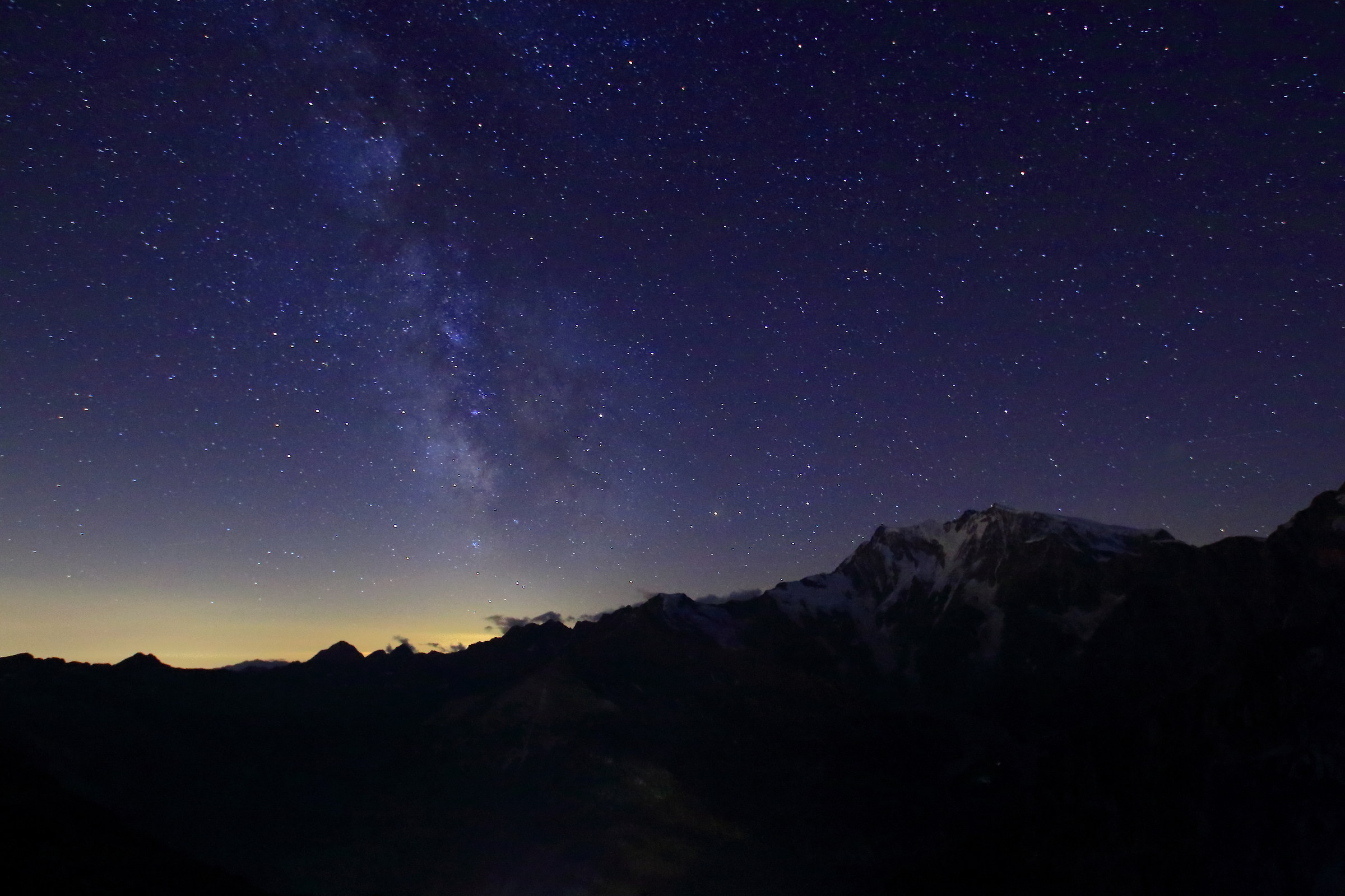 Spettacolo sul Monte Rosa