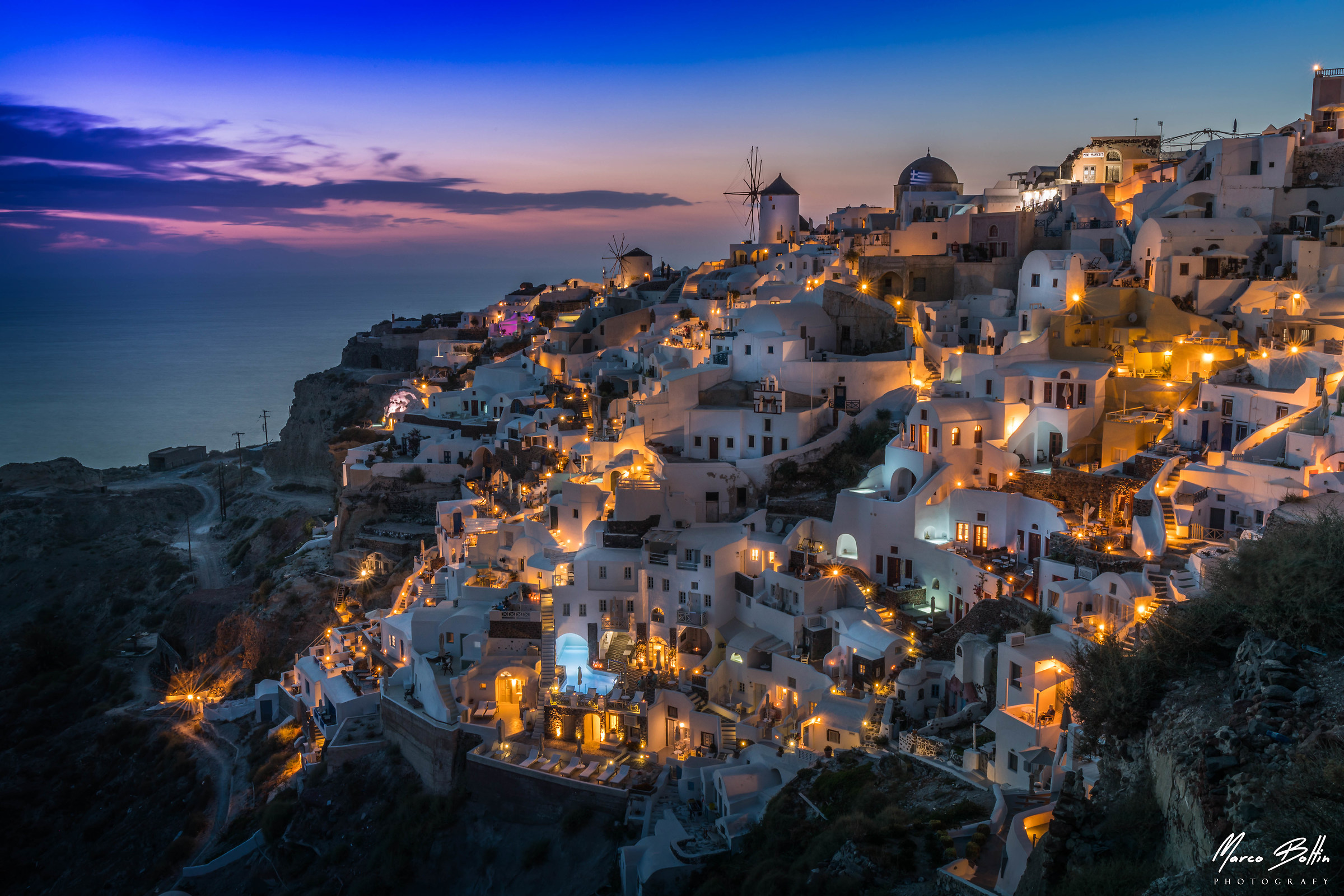 Sunset in Santorini