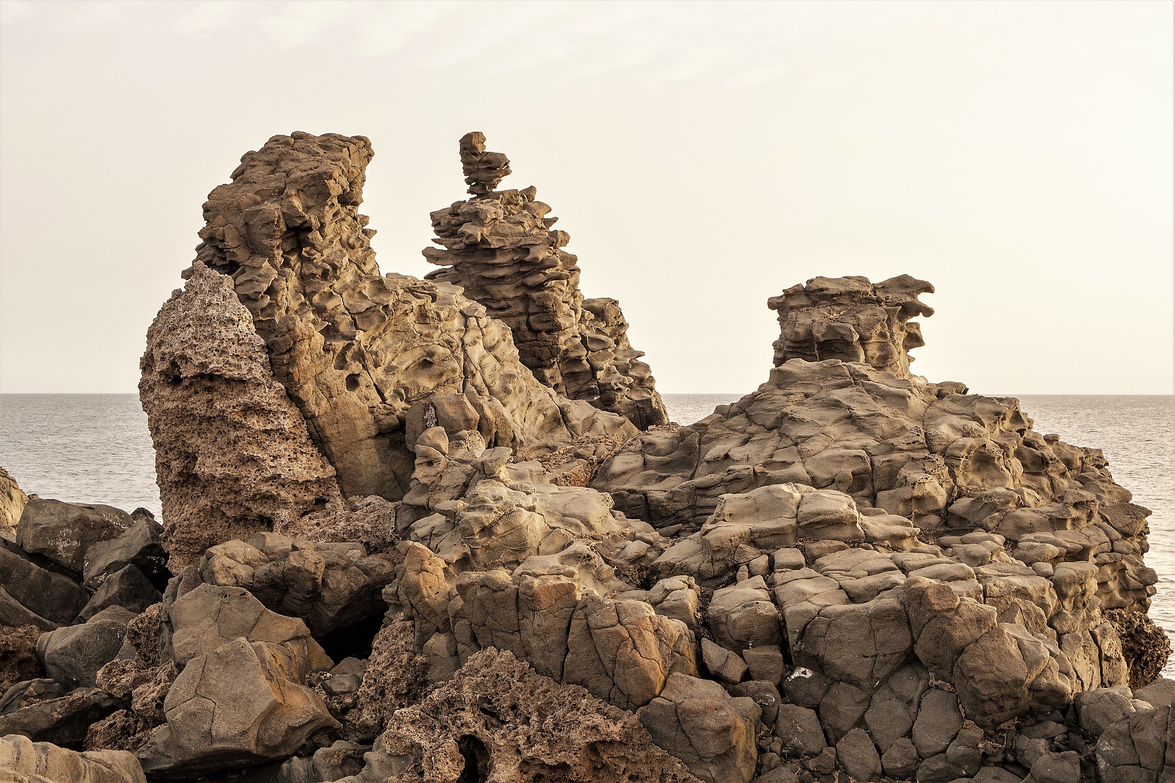 Columnar basalt of Acitrezza