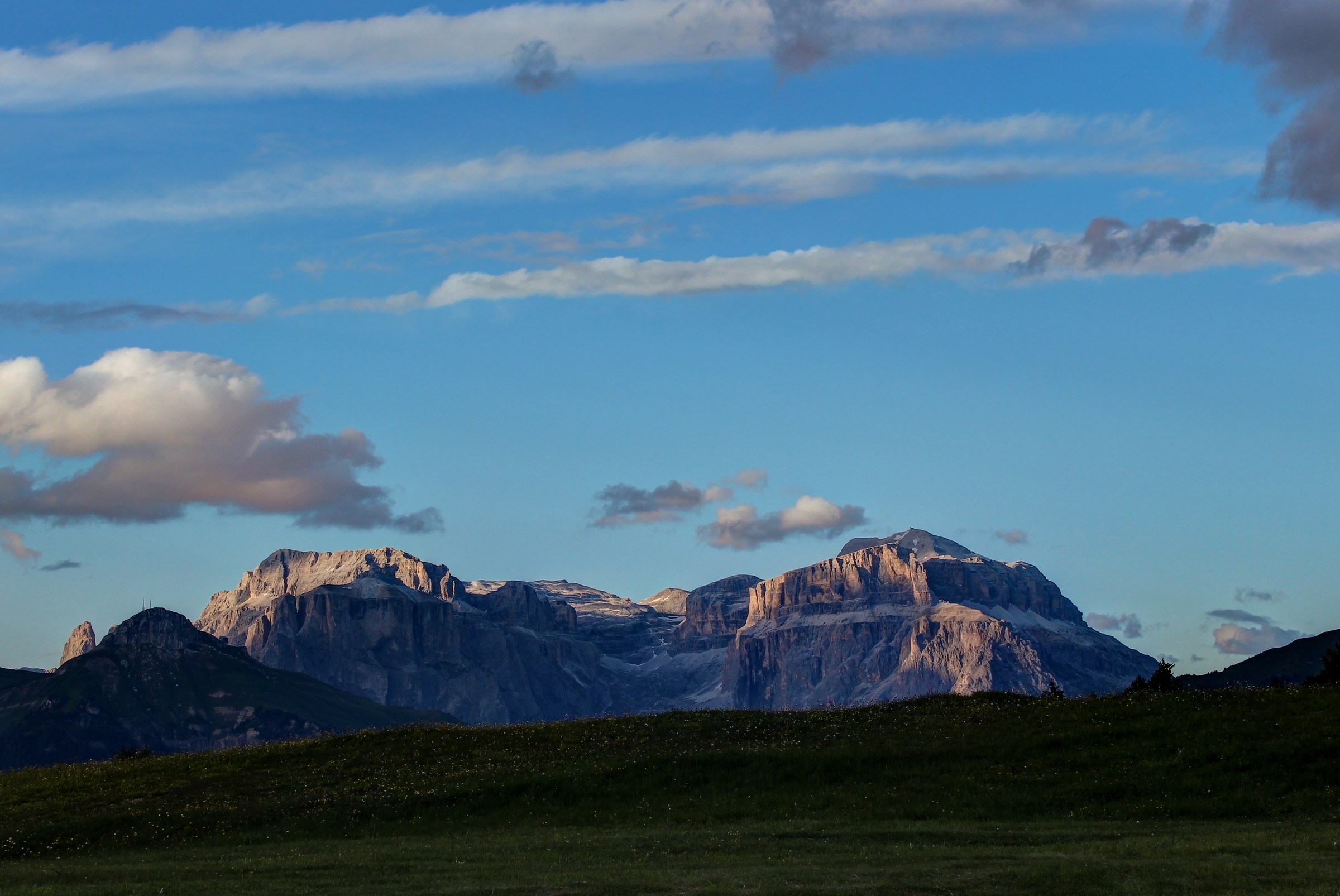 Gruppo Sella al Tramonto da Gardeccia - HDR