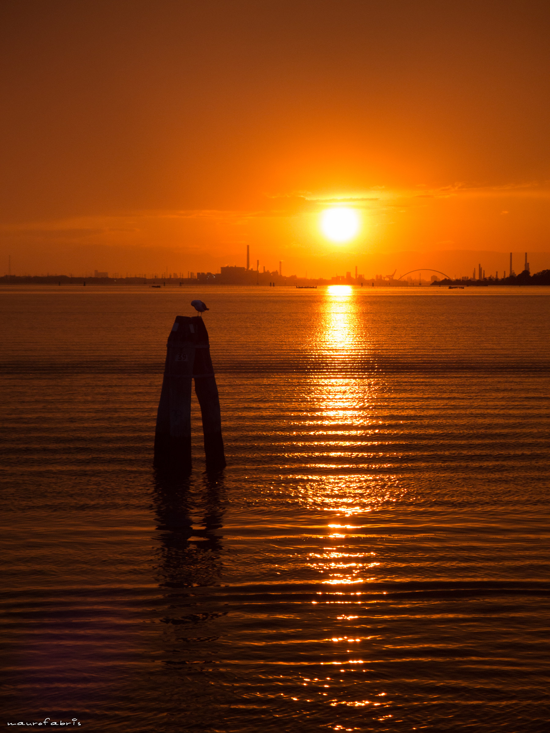Red in the evening...