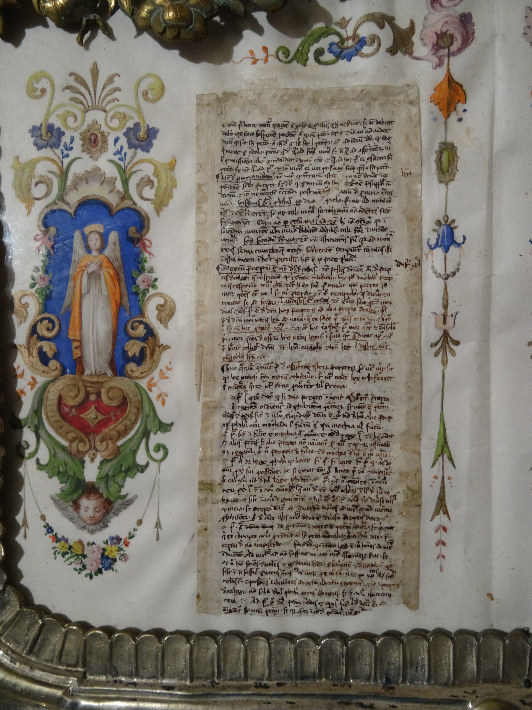 Original writing and autograph of St. Thomas Aquinas