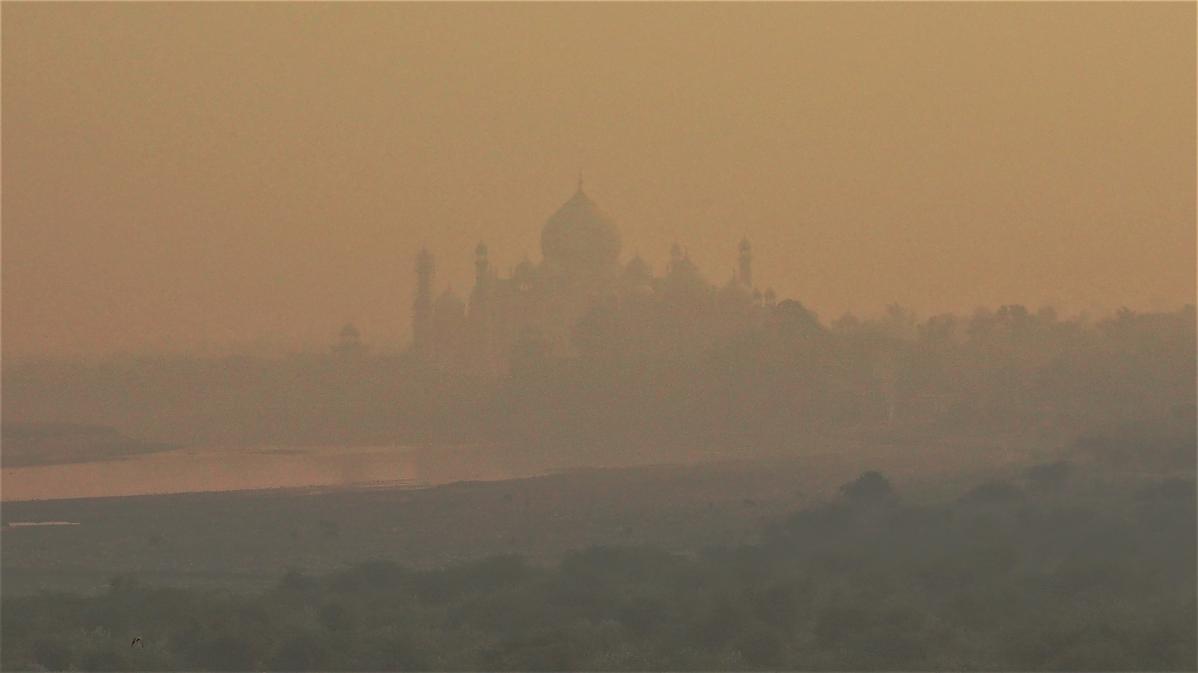 miraggio al tramonto