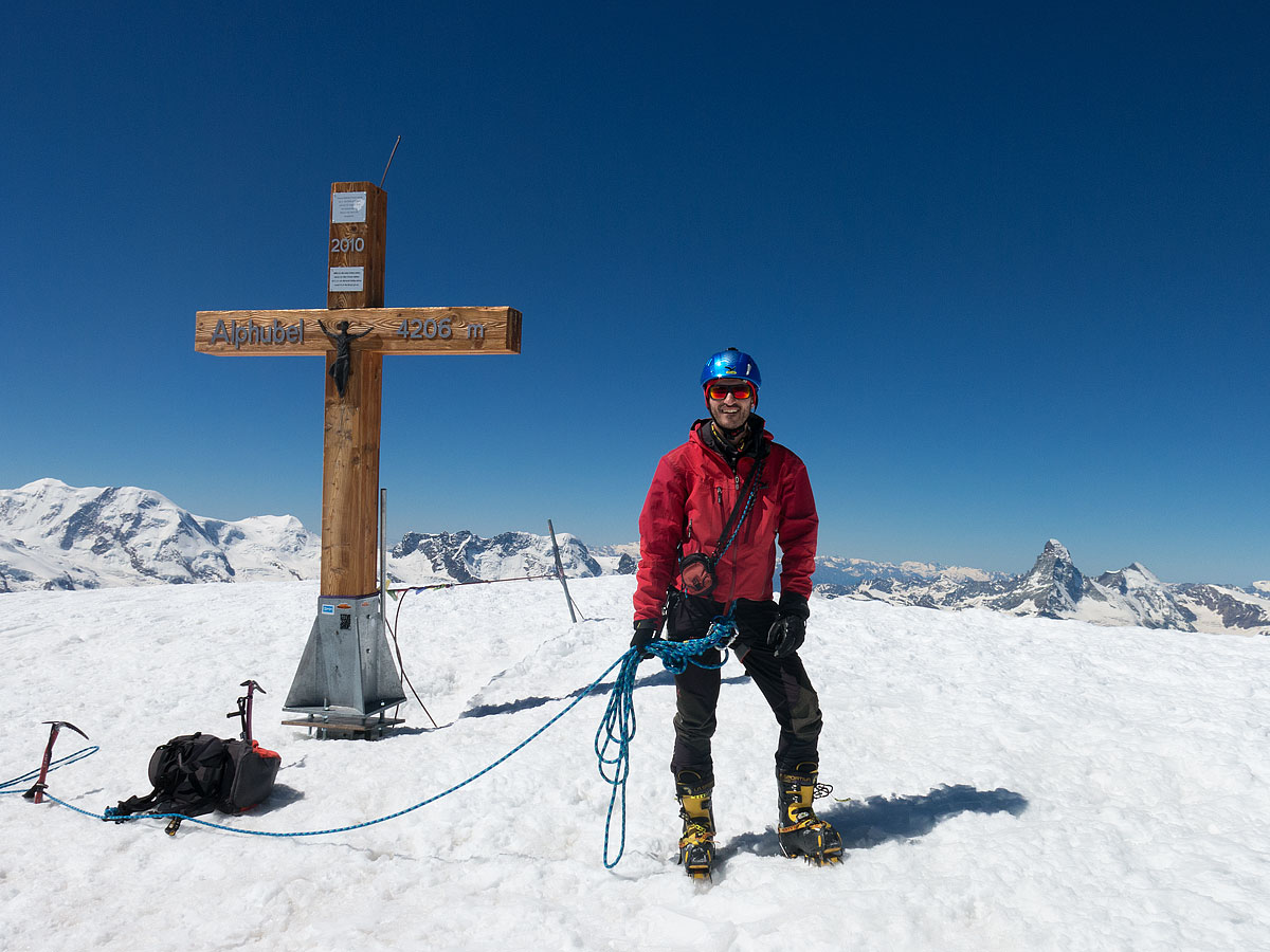 At the top of the Alphubel!