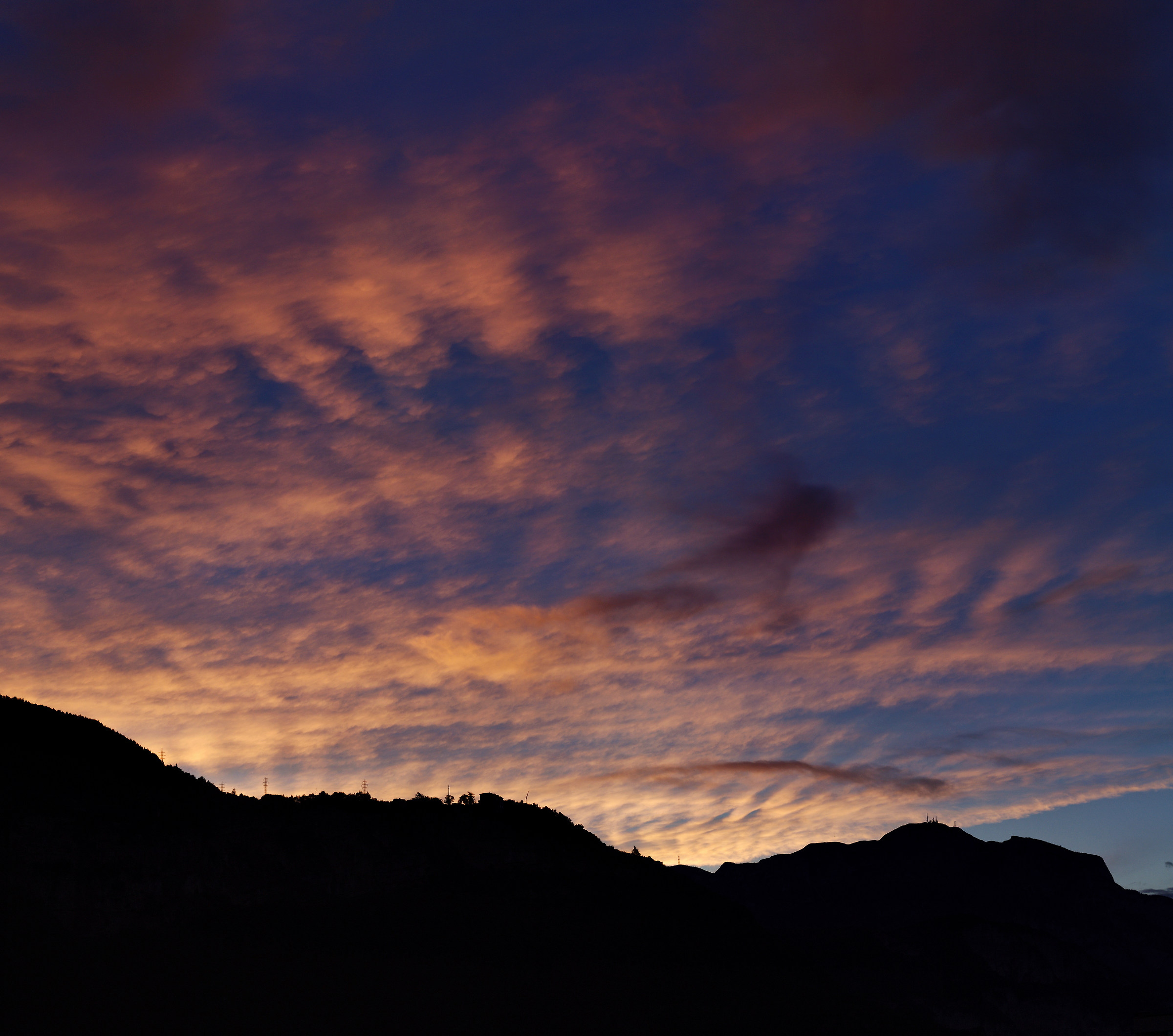 Sunset on the Trentino Mountains