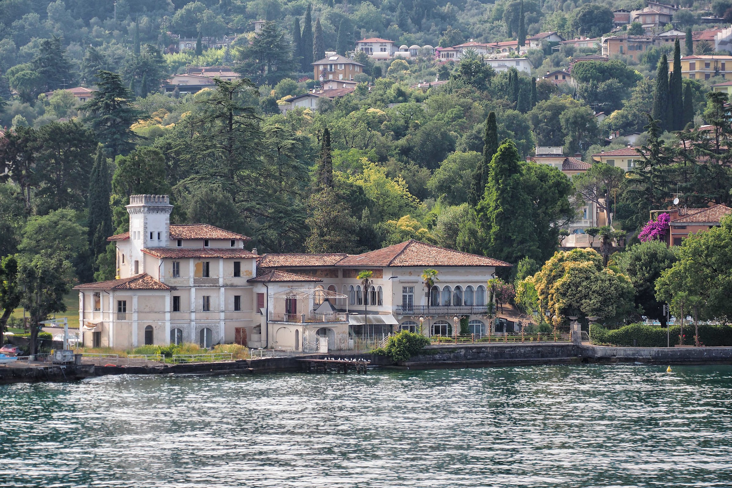 View from the ferry on Lake Garda