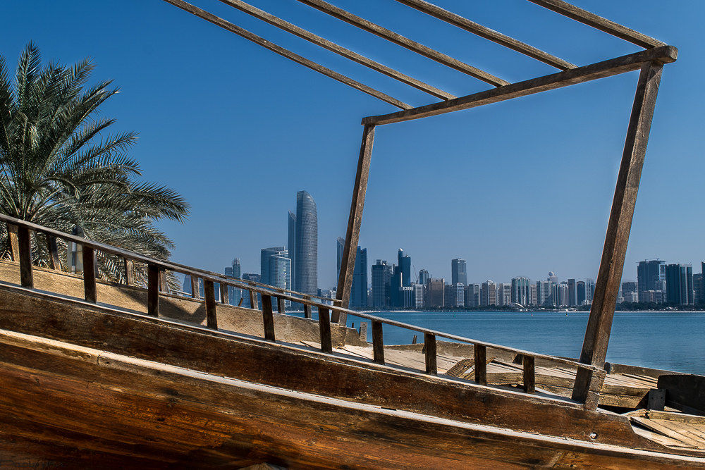 View from the Heritage Village Abu Dhabi