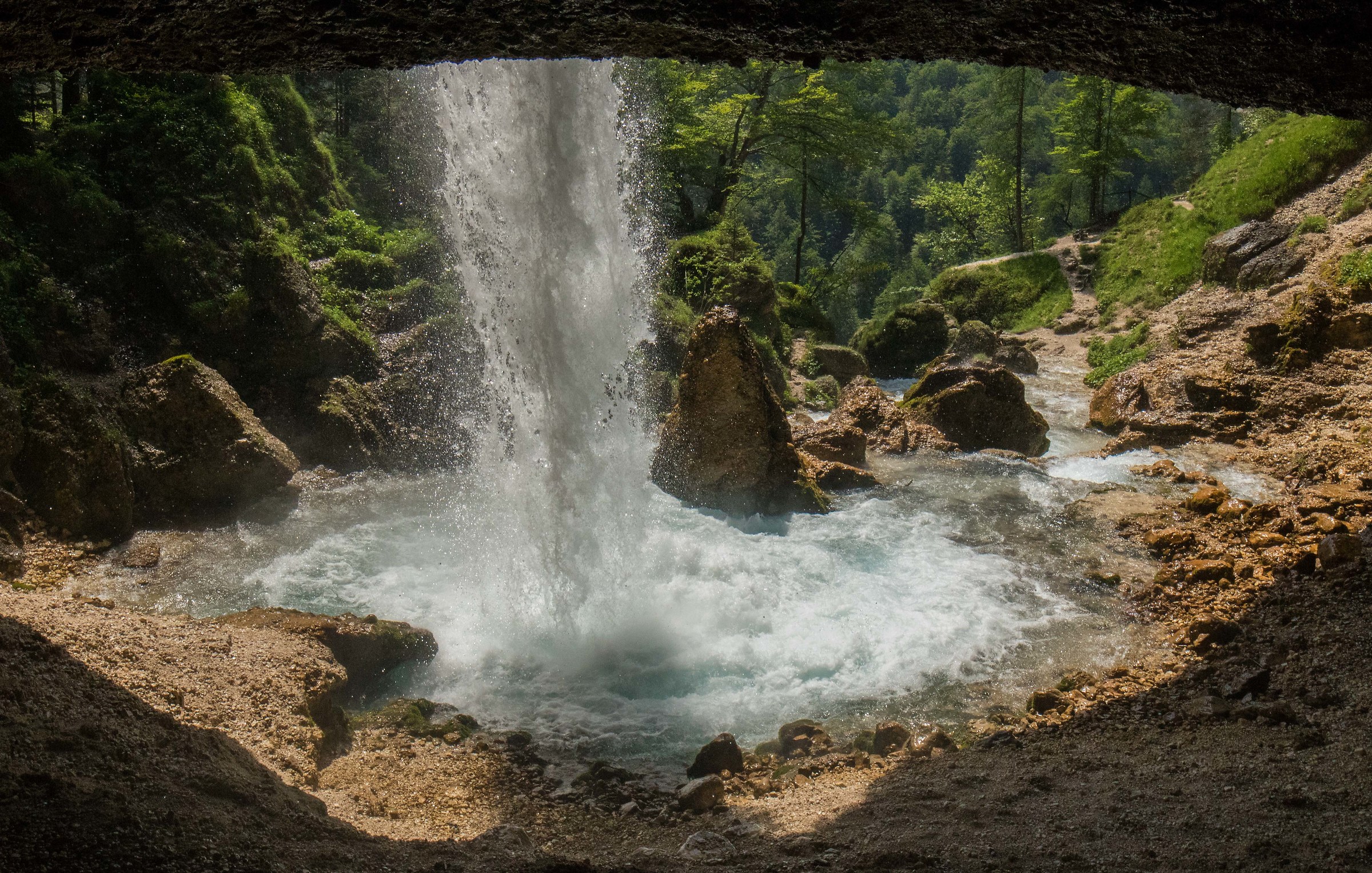 Pericnik Waterfall-Behind POV