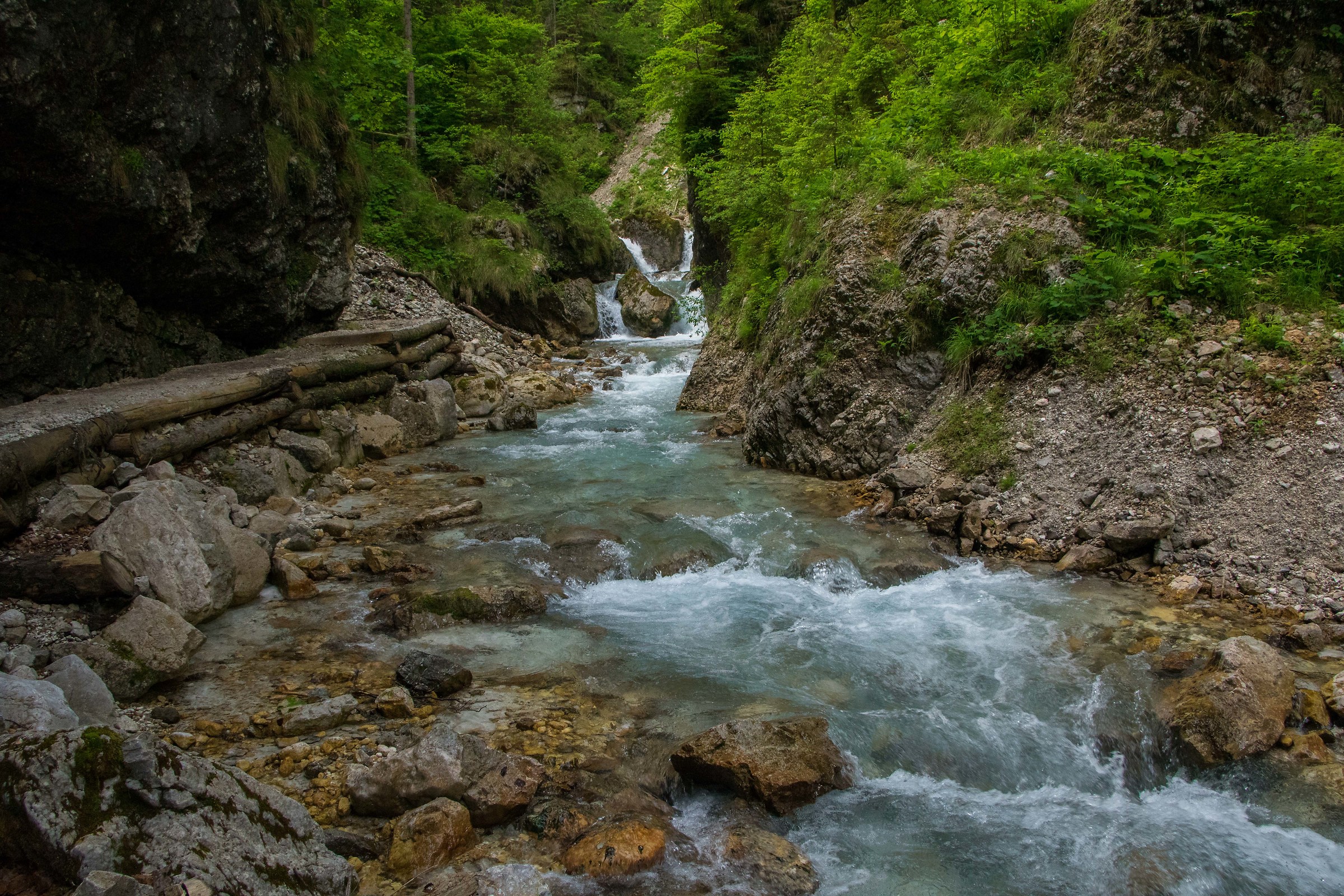 On the way to Martuljski waterfall