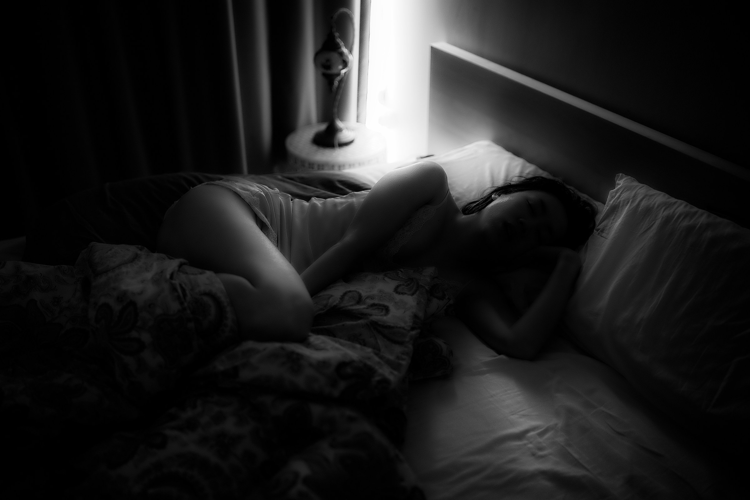 Sleeping in the morning